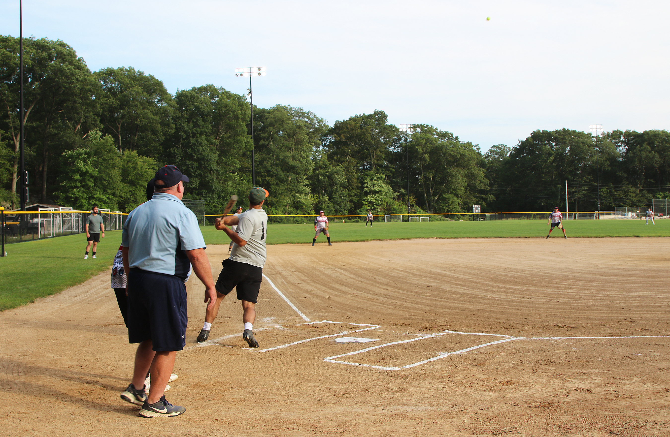 Garrison swept the Directorate of Emergency Services/Military Police (DES/MPs) two games to none in the best-of-three upper bracket championship series to win the West Point Summer Softball League upper bracket Aug. 9 at the Morale, Welfare and Recreation Softball Field #3. The first-seeded Garrison (18-0) won game one, 17-3, and then took the series with a 11-2 win in game two over fourth-seeded DES/MPs (13-11).