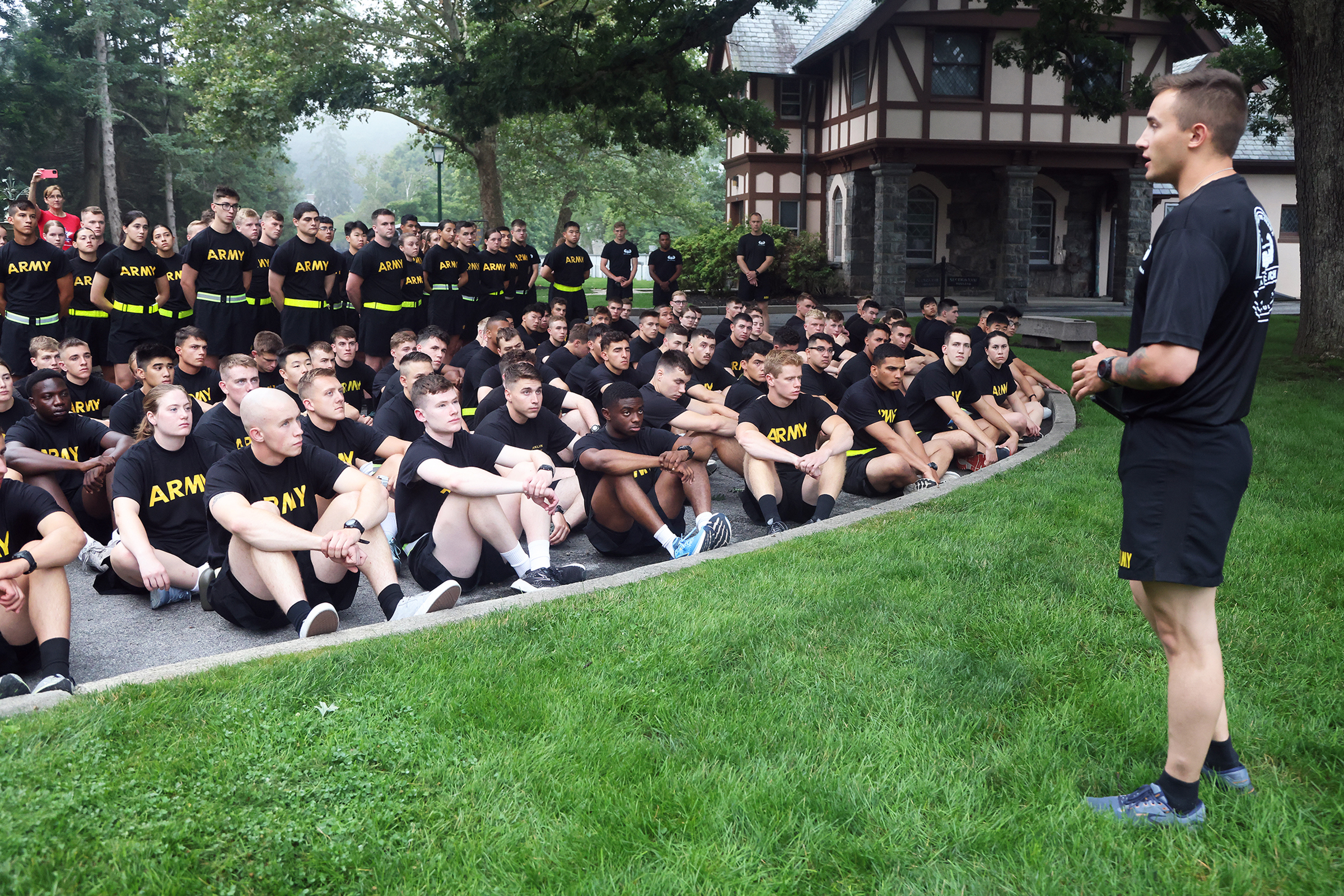 During this summer’s air assault detail, much like the other West Point summer details such as Cadet Field Training, it is named after a graduate who died in the recent era of the Global War on Terrorism. This year’s air assault detail is named Task Force McMahon after Class of 2025 Cadet Dennis Richard “Ricky” McMahon’s dad, Lt. Col. Michael Jerome McMahon, a 1985 U.S. Military Academy graduate, who died in a plane crash in Bamiyan, Afghanistan, in 2004.  McMahon, a Systems and Decision Sciences major, is 