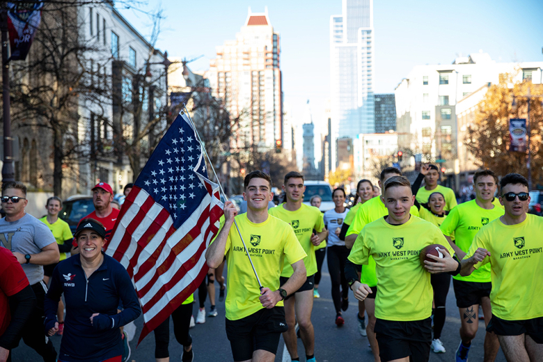 While the Army West Point football team took to Lincoln Financial Field to play Navy Saturday in Philadelphia, the Patriot Games offered other members of the Corps of Cadets a chance to participate in the Army-Navy Game spirit on Friday and Saturday. (Above left) Army defeated Navy on the gridiron and in the Patriot Games as Army took four of the big five events, including the Rocky Relay, Leader Reaction Course, Tug-of-War and obstacle course with a final score of 150-25. Members of the Army West Point