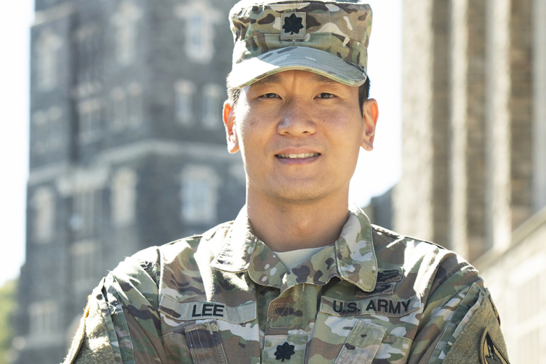 Lt. Col. Andrew Lee, assistant professor in the Department of Mathematical Sciences, recently received the Department of Defense’s Science, Technology, Engineering and Mathematics (STEM) Advocate of the Quarter Award for the third quarter in Fiscal Year 2022. 