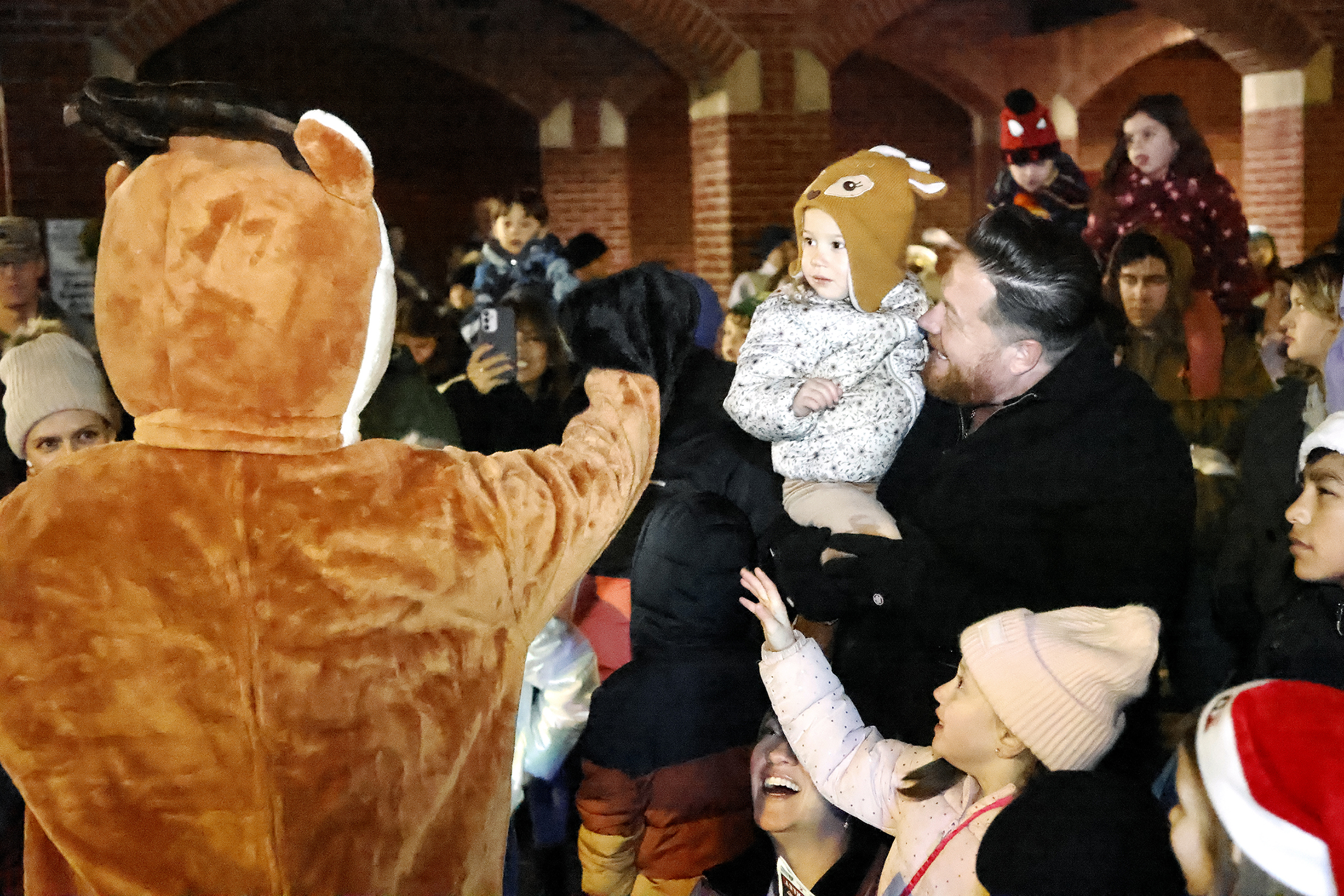 The Directorate of Family and Morale, Welfare and Recreation (FMWR) hosted its annual holiday tree lighting ceremony for the West Point community on Dec. 4 at the Post Exchange.   (Photo by Eric S. Bartelt/PV)