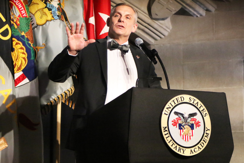 It is a rite of passage for Firsties to mark hitting their final 100 days at the U.S. Military Academy with a break to celebrate their exploits during 100th Night Weekend. The cadets of the Class of 2023 enjoyed their moment Saturday with the annual banquet and 100th Night Show. The evening’s guest speaker was retired Gen. Austin Scott Miller, a 1983 USMA graduate who last commanded all U.S. and NATO forces in Afghanistan in 2021 before his retirement.