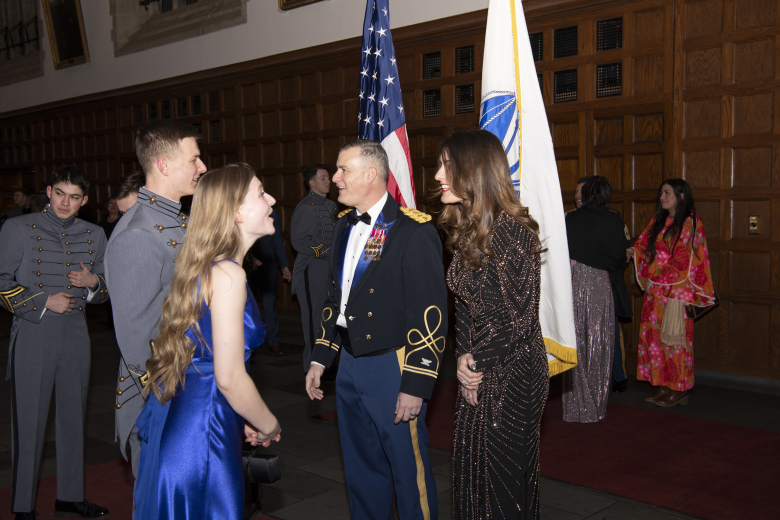 Every year, the U.S. Military Academy designates one weekend during the spring semester for cadets to celebrate as a class and the Yearlings of the USMA Class of 2025 enjoyed their moment during Yearling Winter Weekend Feb. 4 at Washington Hall.   The Class of 2025 welcomed keynote speaker, Command Sgt. Maj. Mobarakzadeh, who is currently serving as the division command sergeant major of the 10th Mountain Division at Fort Drum, New York.  Mobarakzadeh spoke about the importance of standards and discipline, 