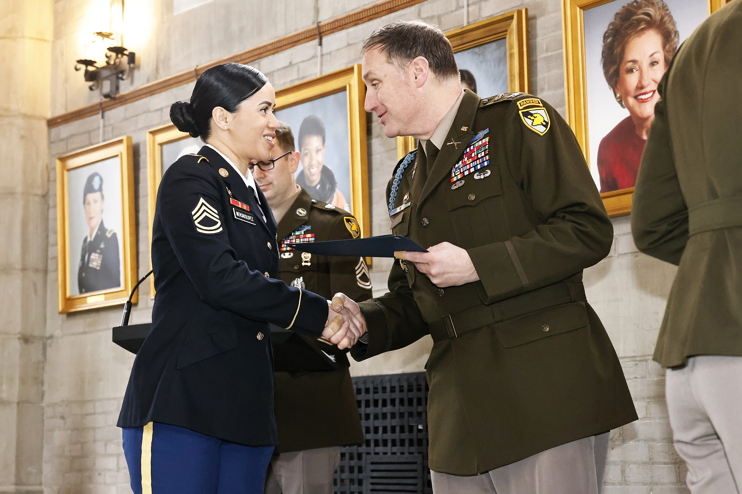 The Benavidez Leader Development Program (BLDP) is an executive education leader development program that takes place for nearly four weeks from Jan. 29-Feb. 23 at the U.S. Military Academy, the Teacher’s College at Columbia University and various other locations.  The BLDP is designed to educate USMA’s Cadet Company Tactical Non-Commissioned Officers (TAC NCOs) and other NCOs from across the enterprise (DES, KACH, ACI, CTC), other units and services outside of USMA so that they are more educated.   For the