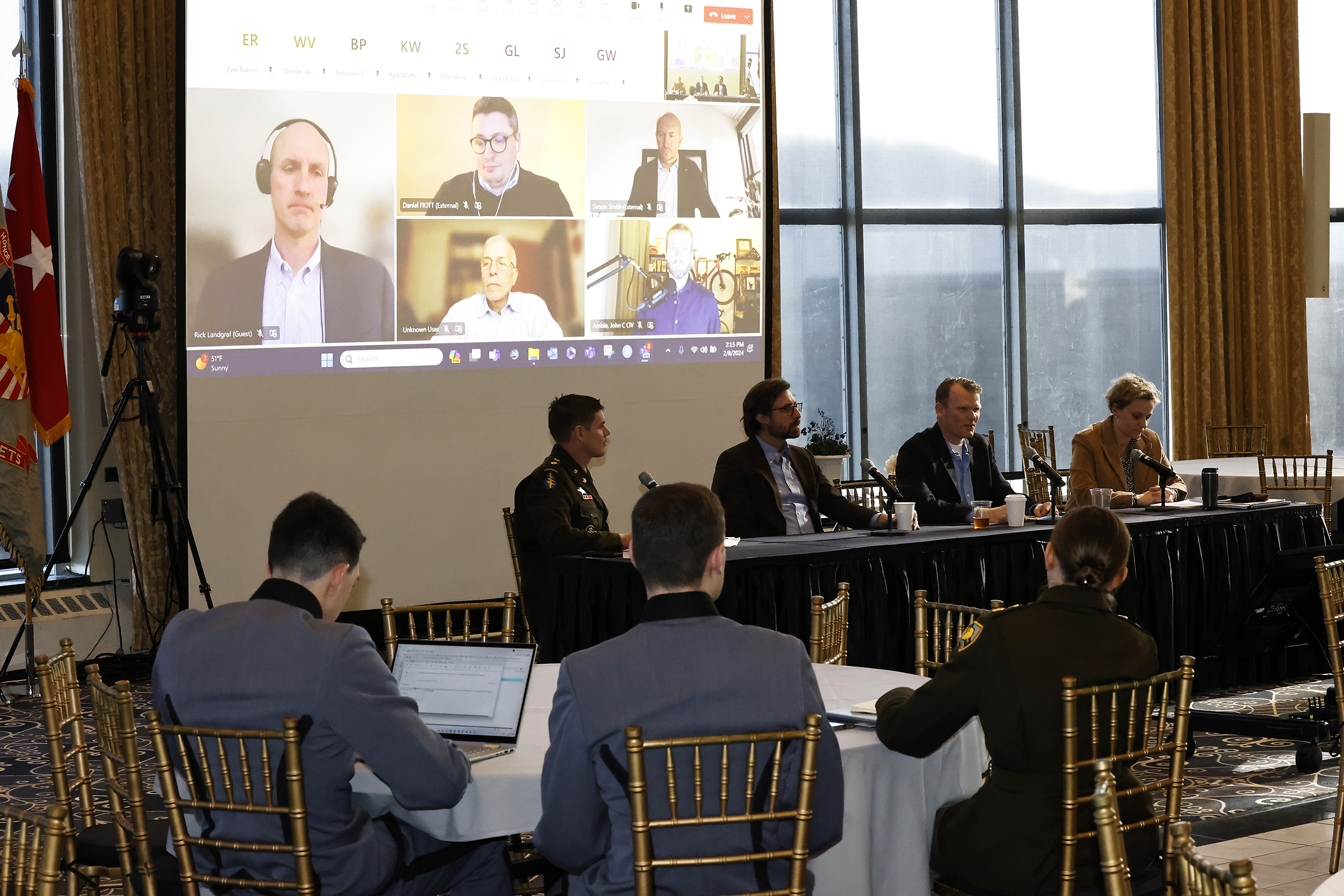 The Department of Social Sciences hosted its third annual International Security Seminar with the theme “States, Societies and Security in the 21st Century,” Feb. 7-8 at various locations at the U.S. Military Academy. The emphasis behind the event is to bring partners and allies together to West Point and discuss dealing with global rivals and deliberate on talking points during panel discussions.  (Photo by Eric S. Bartelt/USMA PAO)