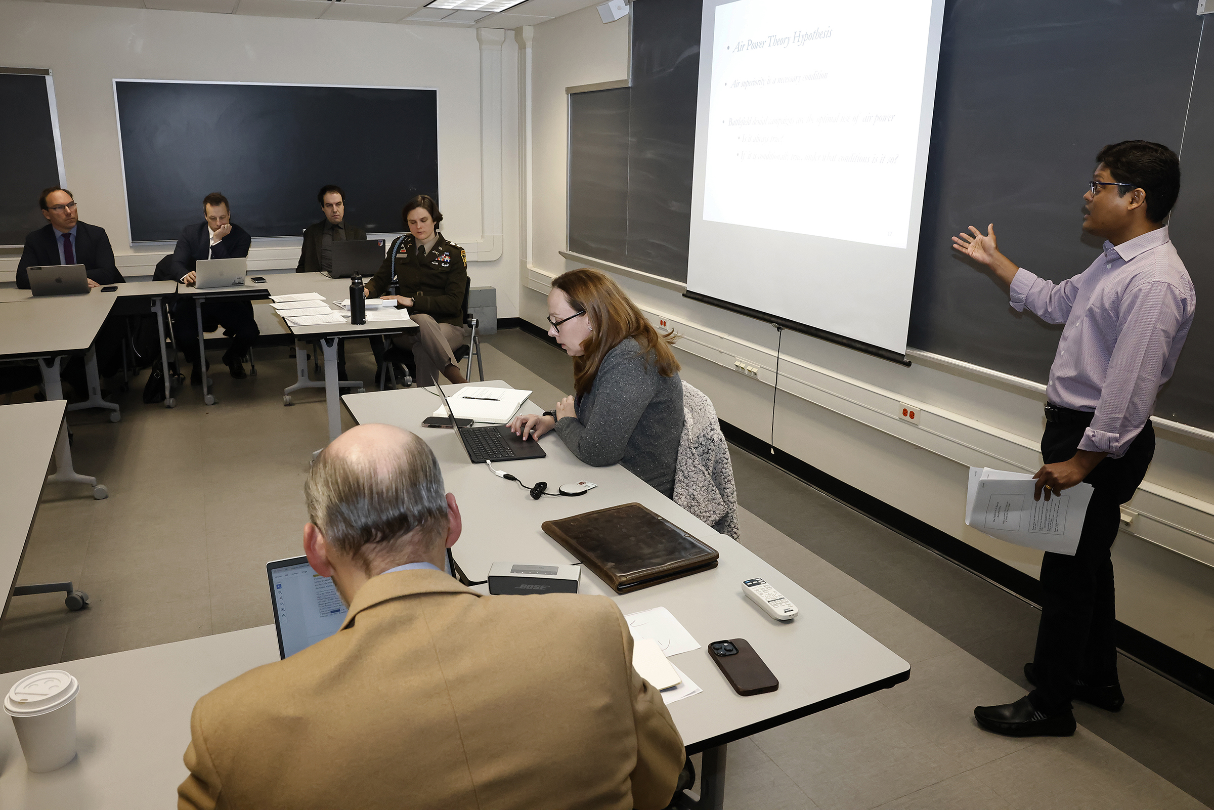 The Department of Social Sciences hosted its third annual International Security Seminar with the theme “States, Societies and Security in the 21st Century,” Feb. 7-8 at various locations at the U.S. Military Academy. The emphasis behind the event is to bring partners and allies together to West Point and discuss dealing with global rivals and deliberate on talking points during panel discussions.  (Photo by Eric S. Bartelt/USMA PAO)