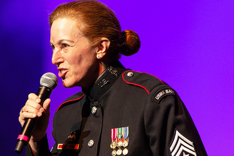 The West Point Band presented its annual West Point Holiday Show on Dec. 4-5 at Eisenhower Hall Theatre. The show featured a variety of seasonal hits from classic carols to contemporary jingle-bell-rock ʽn’ roll. (Photos by Staff Sgt. Chrissy Rivers)