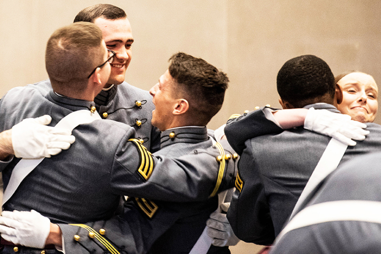 Fourteen members of the U.S. Military Academy Class of 2022 earned their diplomas and graduated Dec. 16 during the Graduation and Commissioning Ceremony at Crest Hall.    Photo by Elizabeth Woodruff/USMA PAO