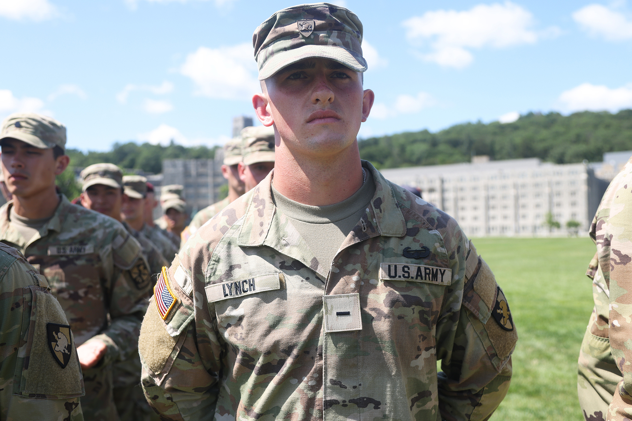 Cadets, ROTC cadets, Summer Task Force members and U.S. Military Academy staff and faculty participated in air assault training on South Dock at West Point. The trainee candidates are trained in air assault operations, sling-load operations and rappelling during the 10-day course. Upon graduation of the course, each Soldier will be able to perform skills required to make maximum use of helicopter assets in training and in combat to support their unit operations. Air assault school is one of the most physica