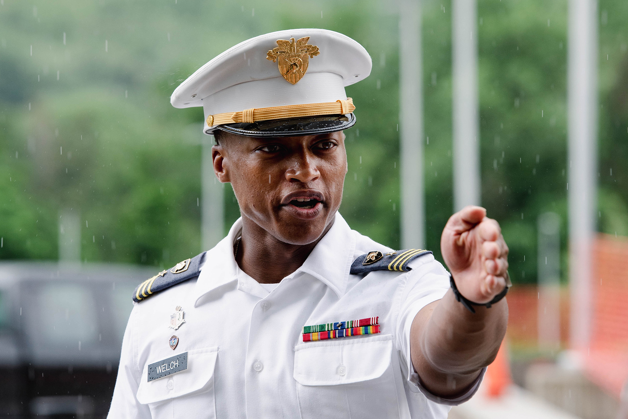 The U.S. Military Academy Preparatory School conducted Cadet Candidate Basic Training Reception Day on July 10 at USMAPS at West Point. Seventy-one cadet cadre will spend the next three weeks working with 237 cadet candidates on building their military skills before the academic year begins in August.      (Photo by Elizabeth Woodruff/USMA PAO)