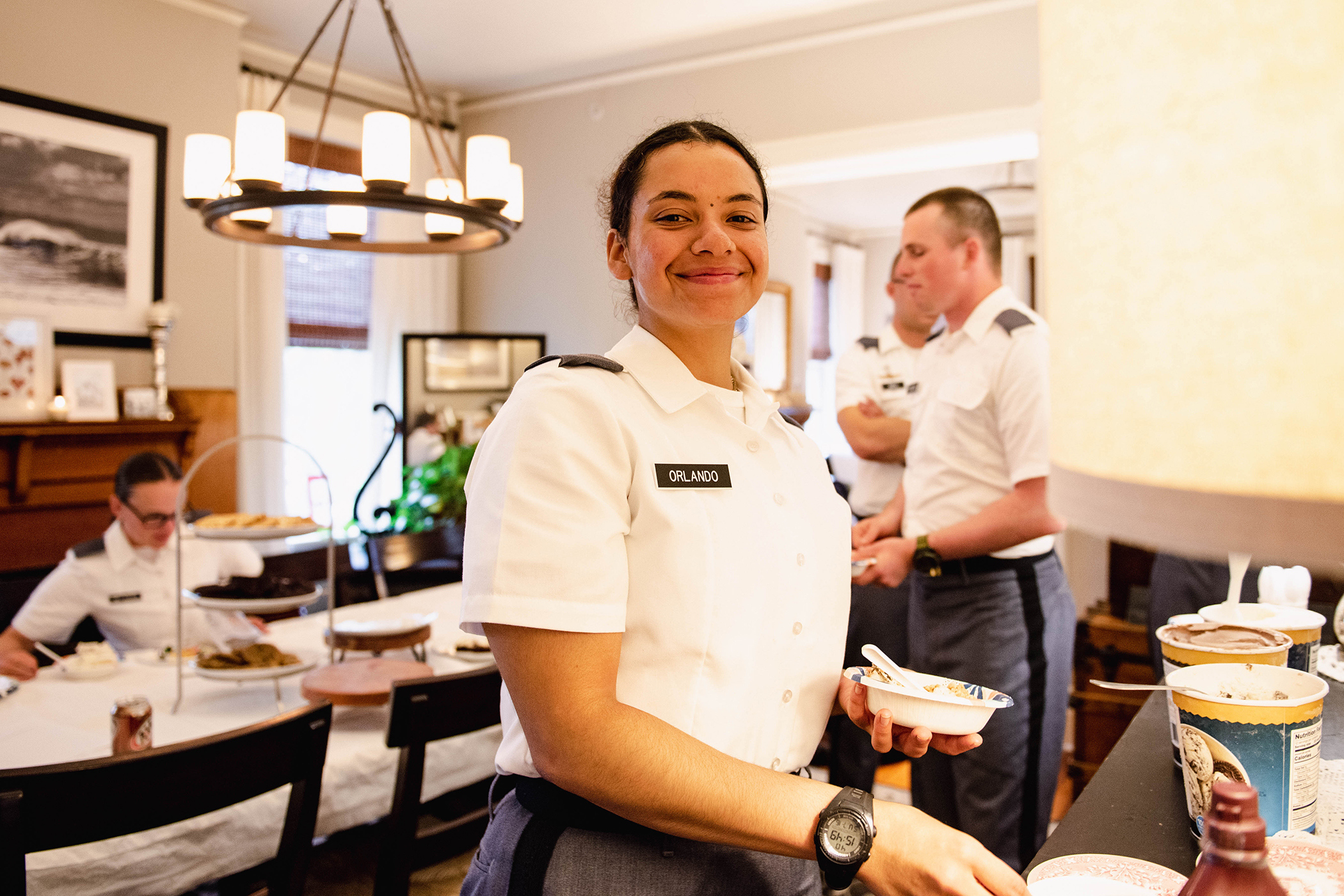 West Point families, faculty, coaches and staff hosted the Class of 2027 for New Cadet Visitation Day, also known as the “Ice Cream Social,” July 16 at the U.S. Military Academy. It was an opportunity for approximately 1,250 new cadets to learn more about their hosts, relax and reconnect with loved ones. (Photo by Elizabeth Woodruff/USMA PAO)