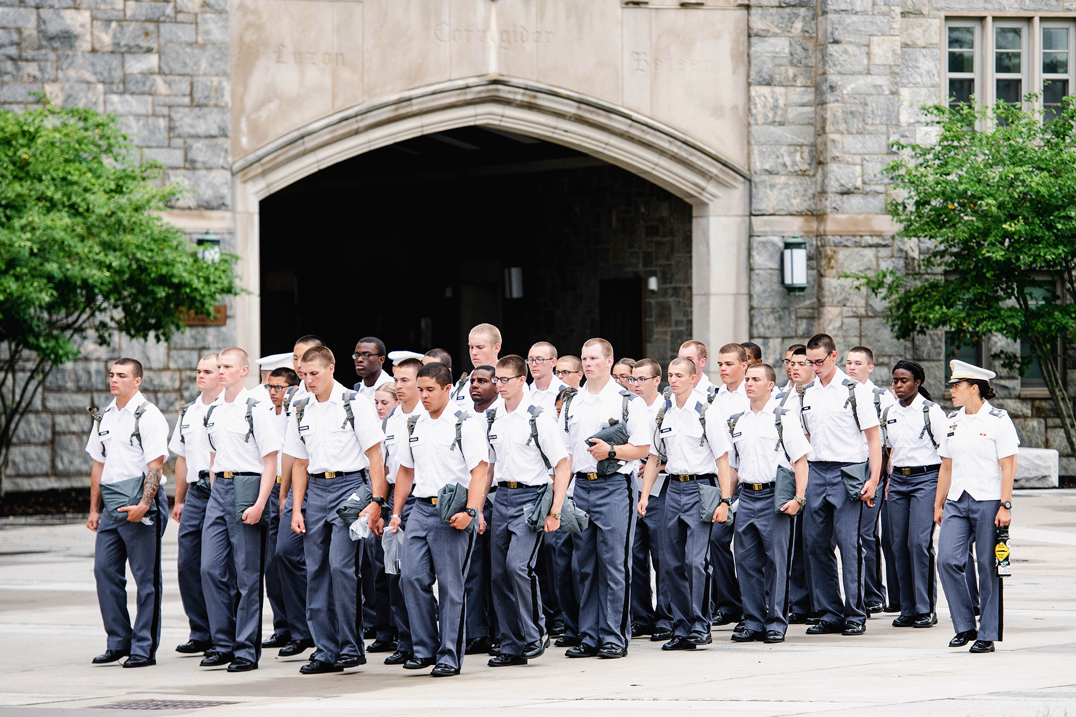 West Point families, faculty, coaches and staff hosted the Class of 2027 for New Cadet Visitation Day, also known as the “Ice Cream Social,” July 16 at the U.S. Military Academy. It was an opportunity for approximately 1,250 new cadets to learn more about their hosts, relax and reconnect with loved ones. (Photo by Elizabeth Woodruff/USMA PAO)