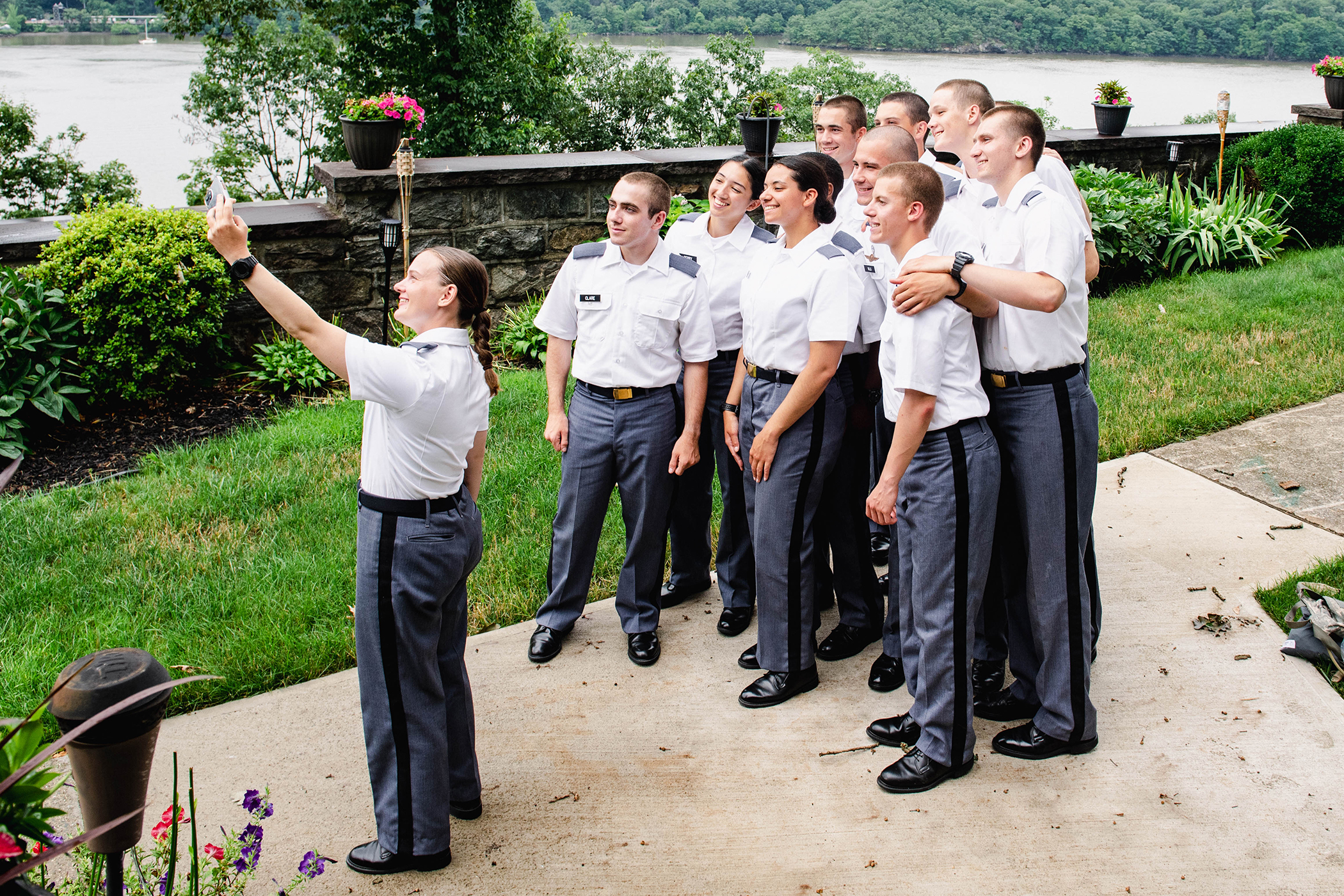 West Point families, faculty, coaches and staff hosted the Class of 2027 for New Cadet Visitation Day, also known as the “Ice Cream Social,” July 16 at the U.S. Military Academy. It was an opportunity for approximately 1,250 new cadets to learn more about their hosts, relax and reconnect with loved ones. (Photo by Elizabeth Woodruff/USMA PAO)