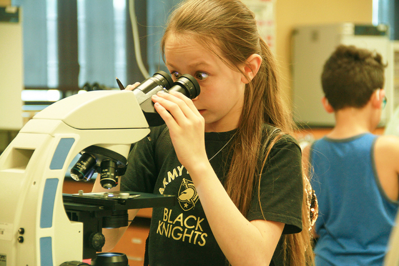 Energetic and curious students from the West Point Elementary School went on a school field trip to visit the U.S. Military Academy on May 25 at Bartlett Hall. The students received a brief introductory lesson from the Department of Physics and Nuclear Engineering instructors on how science works at Bartlett Hall or as most people know it, "The House of PANE." The students were able to see what a real laboratory looked like, as well as observe what science experiments looked like at the college level.						