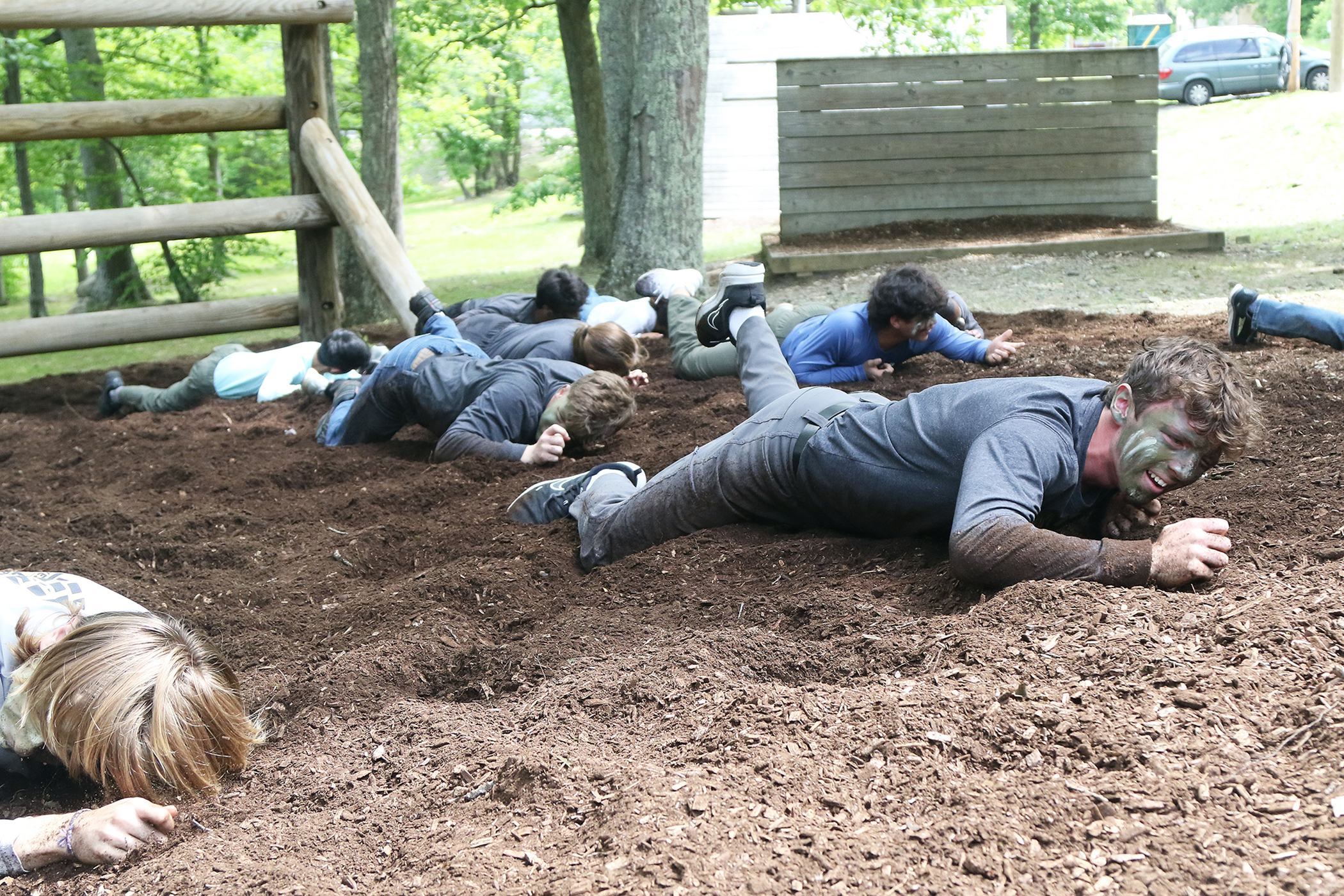 The West Point Summer Leaders Experience II continued June 15 with Military Day for approximately 500 rising high school seniors. SLE is a weeklong program that immerses potential cadet candidates into the academic, military, physical training and social life of West Point cadets. During Military Day, the high school students experience many aspects of the military to include throwing grenades and the physical training aspects by taking on various obstacles at the Anzio Obstacle Course. They were led by the