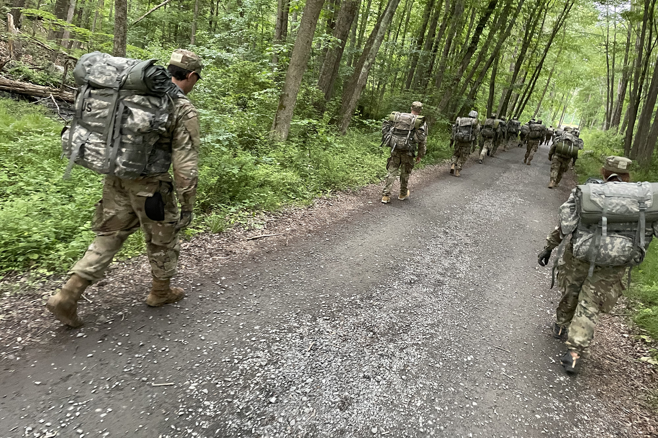 The Civilian-Military Experience (CivMX) was a three-day, two-night immersive Cadet Summer Training opportunity for 19 Army civilian staff, faculty and coaches from across the U.S. Military Academy from June 7-9 at Camp Buckner.  Led by instructors from the Simon Center for the Professional Military Ethic and Character Integration Advisory Group, participants lived under a regimen of military instruction and discipline with assigned leadership roles.  They participated in events such as the Leader Reaction 