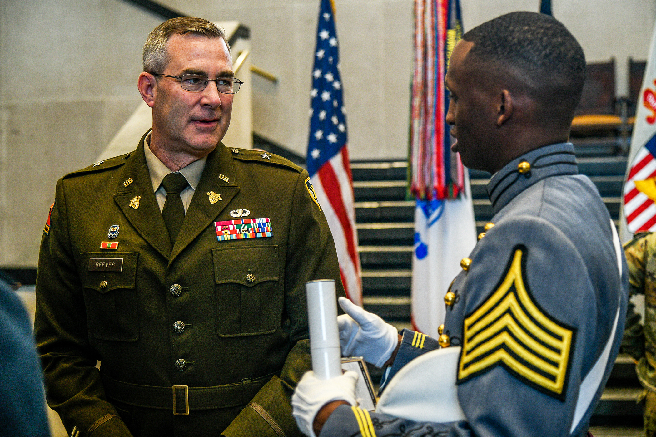 The U.S. Military Academy held a June Graduation and Commissioning Ceremony for three members of Class of 2023 at Crest Hall June 16 at West Point.  (Photo by SFC Luisito Brooks/USMA PAO)