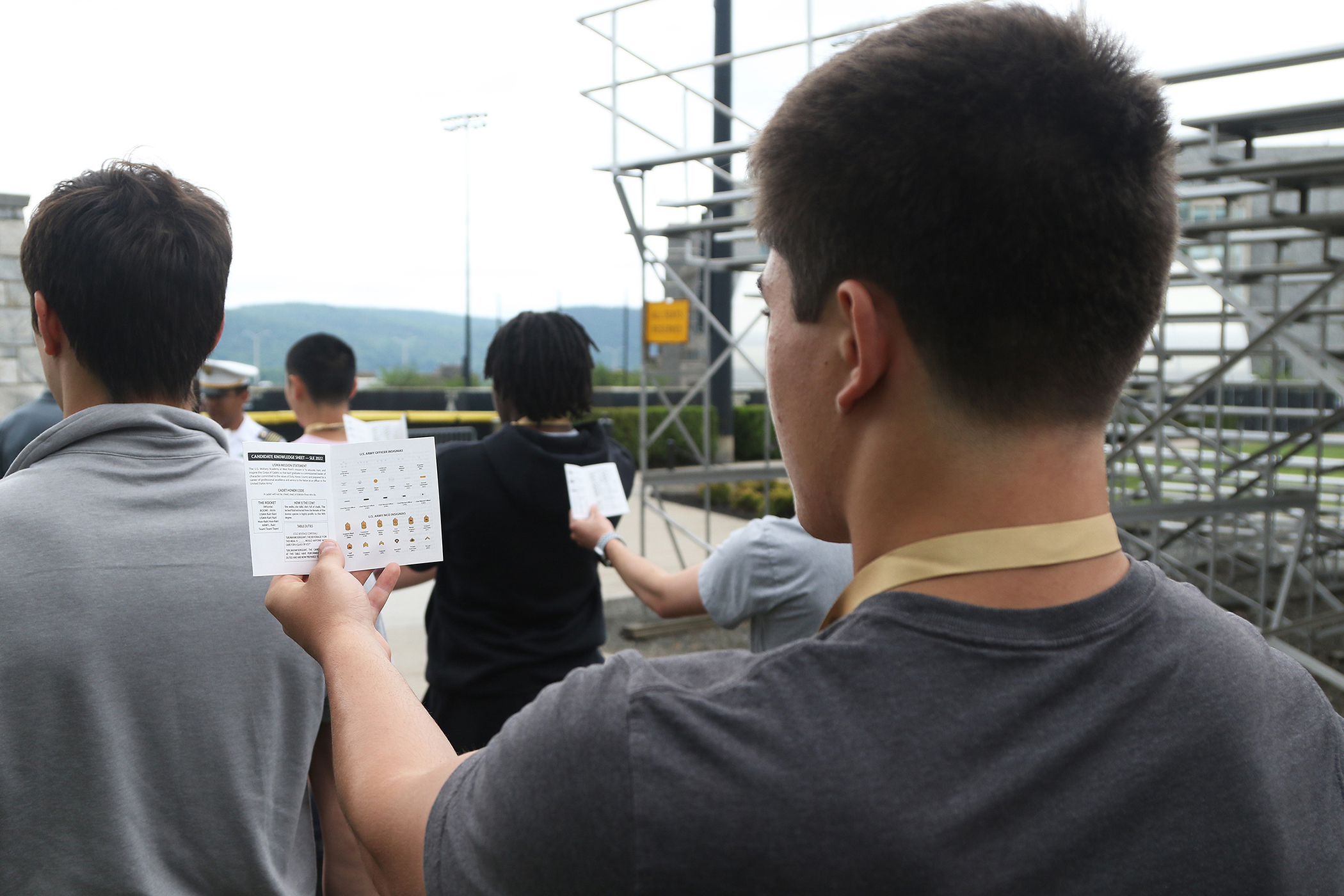 The West Point Summer Leaders Experience began June 3 for approximately 500 rising high school seniors. SLE is a weeklong program that immerses potential cadet candidates into the academic, military, physical training and social life of West Point cadets.   (Photo by Eric S. Bartelt/PV)