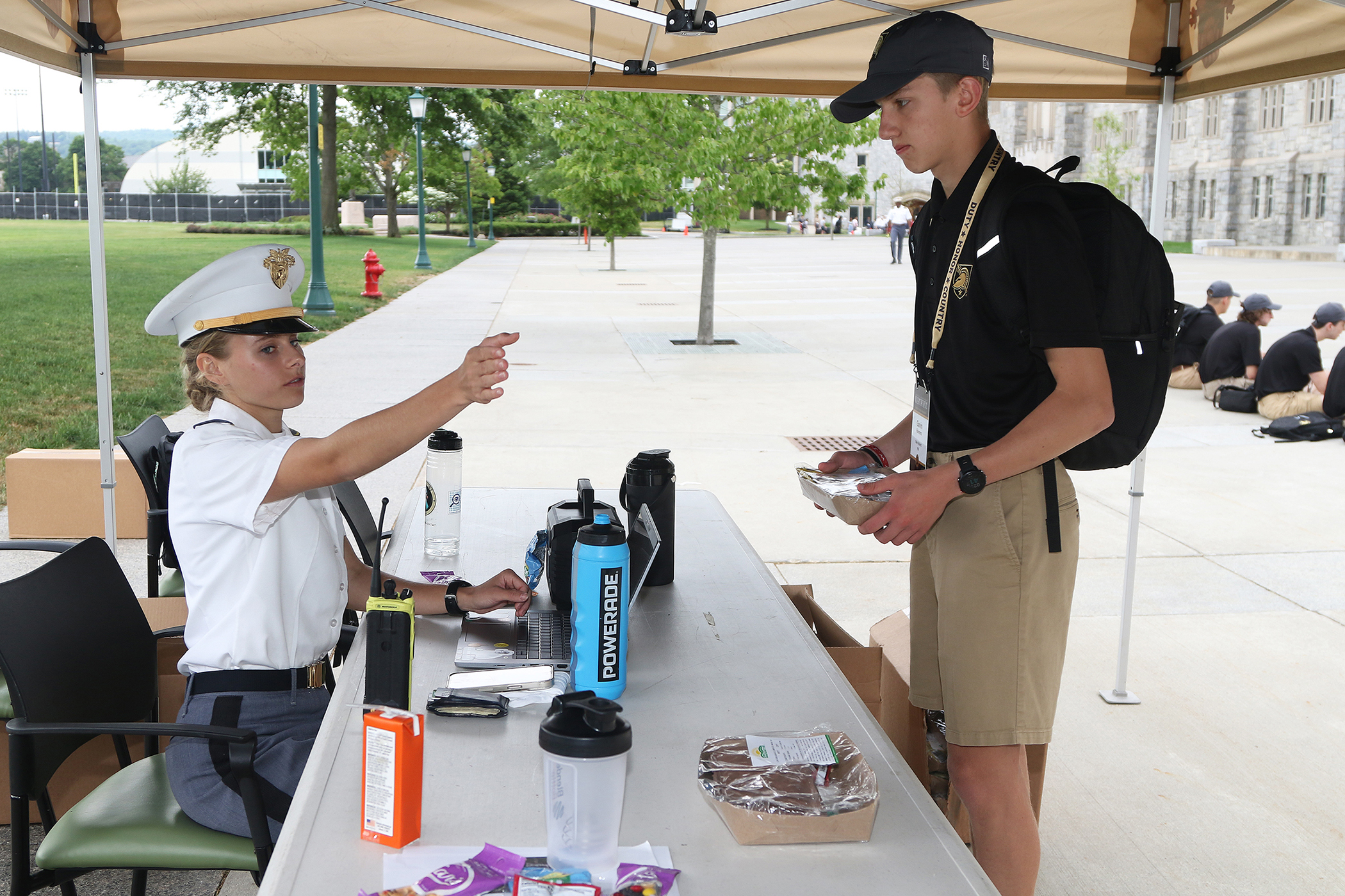 The West Point Summer Leaders Experience began June 3 for approximately 500 rising high school seniors. SLE is a weeklong program that immerses potential cadet candidates into the academic, military, physical training and social life of West Point cadets.   (Photo by Eric S. Bartelt/PV)