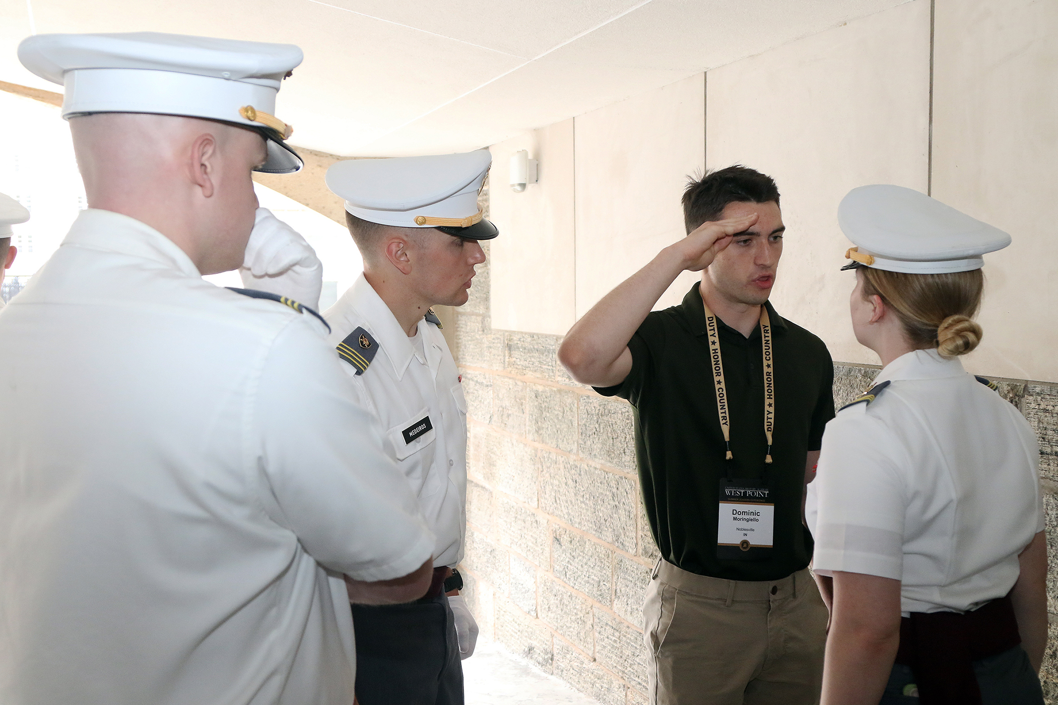 The West Point Summer Leaders Experience began June 3 for approximately 500 rising high school seniors. SLE is a weeklong program that immerses potential cadet candidates into the academic, military, physical training and social life of West Point cadets.   (Photo by Eric S. Bartelt/PV)