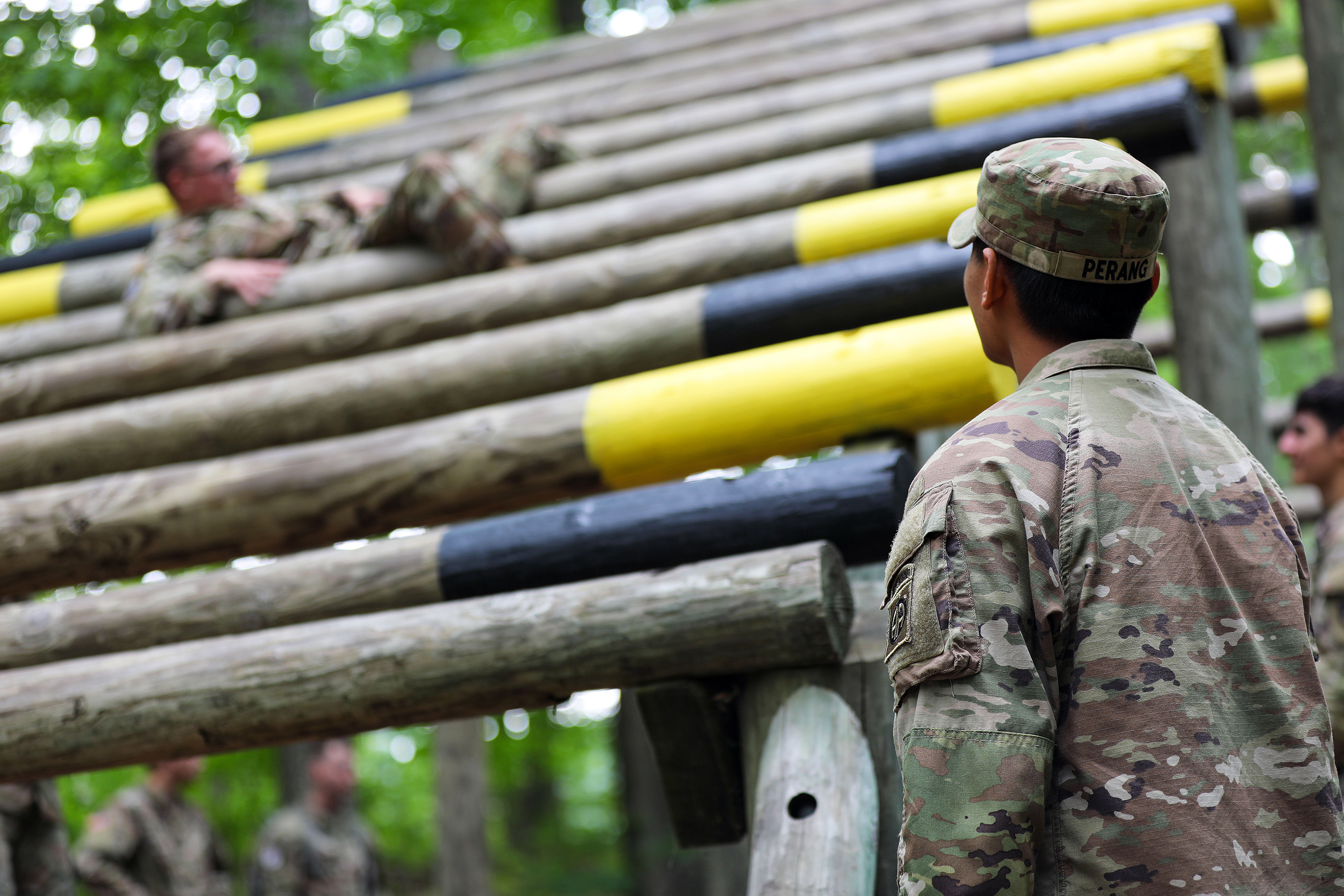 Paratroopers assigned to the task force, from the 1st Brigade Combat Team, 82nd Airborne Division, arrived recently to spend the summer at Camp Natural Bridge, a training area at the U.S. Military Academy, to assist with Cadet Summer Training (CST) 2023. CST is about 12 weeks’ worth of summer training that develops the cadets by giving them the opportunity to train under the guidance of upper-class cadets with the visiting Army units facilitating the initial training of those cadets. The task force also 