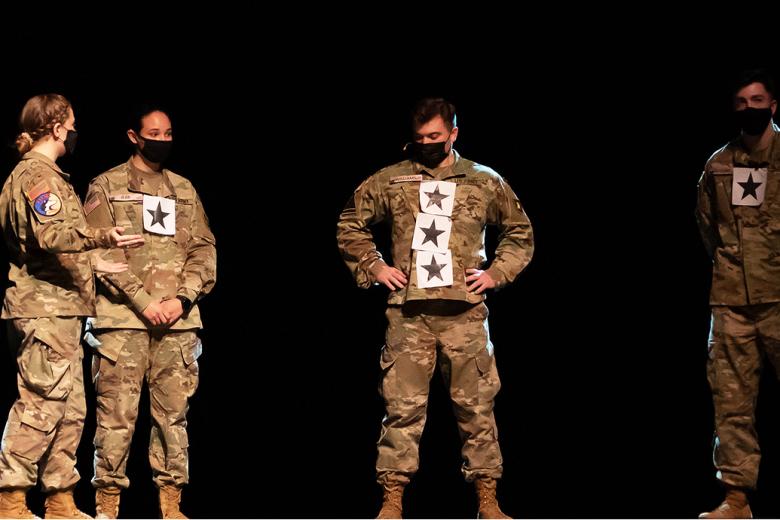 It is a rite of passage for Firsties to mark hitting their final 100 days at the U.S. Military Academy with a break to celebrate their exploits during 100th Night Weekend. Even though it is officially around 70 days until graduation this year, the cadets of the Class of 2021 enjoyed their triumphant moment Friday and Saturday with the annual banquet and 100th Night Show. The Class of 2021 cadets participated in the annual 100th Night Show, which has been a tradition since 1871, with this year's edition call