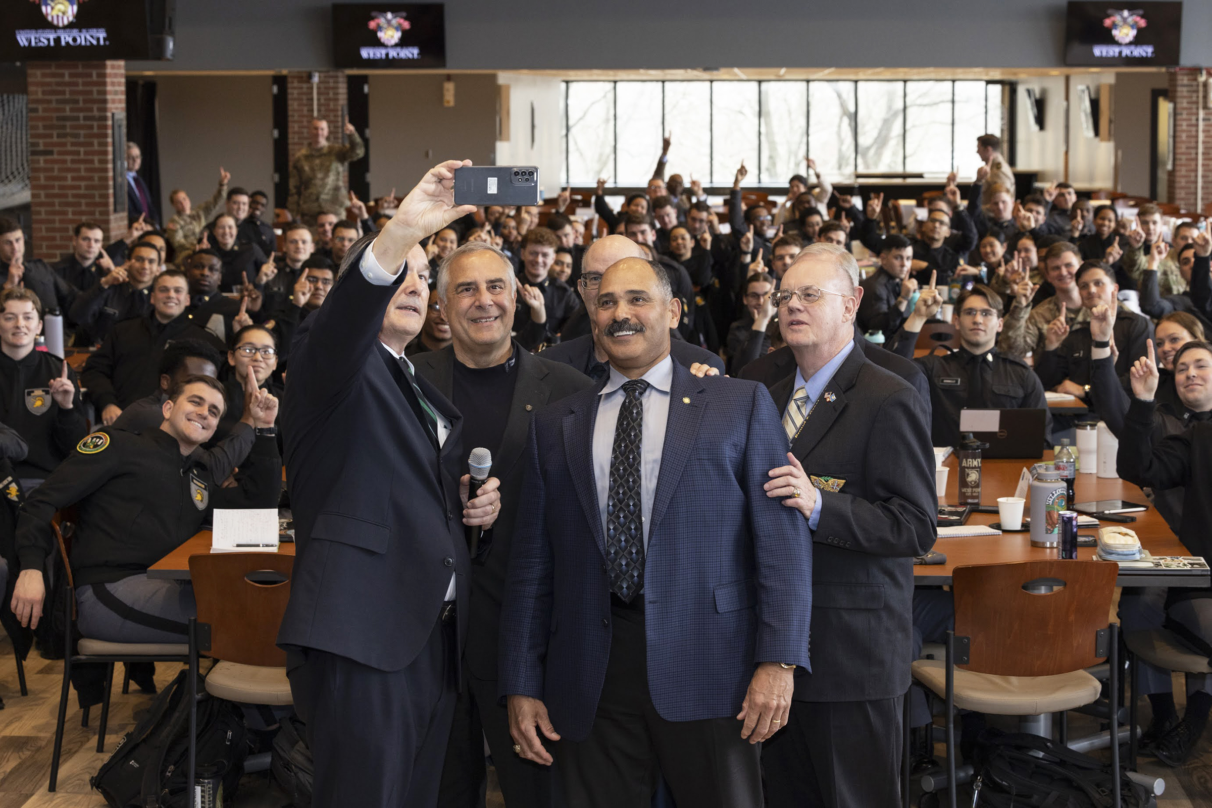 More than 100 cadets participated in the Student Workshop on Civil-Military Operations (CMO) on March 4 at the Riverside Cafe at Eisenhower Hall. The workshop was created as a venue for student development and learning within the realm of CMO. It is an opportunity yo bring together leading scholars and practitioners on the topics of CMO to debate and discuss recent developments that will contribute to the cadets expansive learning experience before becoming leaders of character. The workshop, sponsored by t