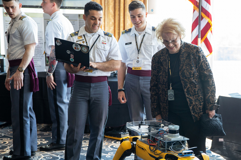 From Bartlett Hall to Michie Stadium, static displays of the latest academic research conducted by over 1,000 cadets filled the halls with spectators taking in the dynamic sights and sounds during the 23rd annual Projects Day on April 28 at the U.S. Military Academy.