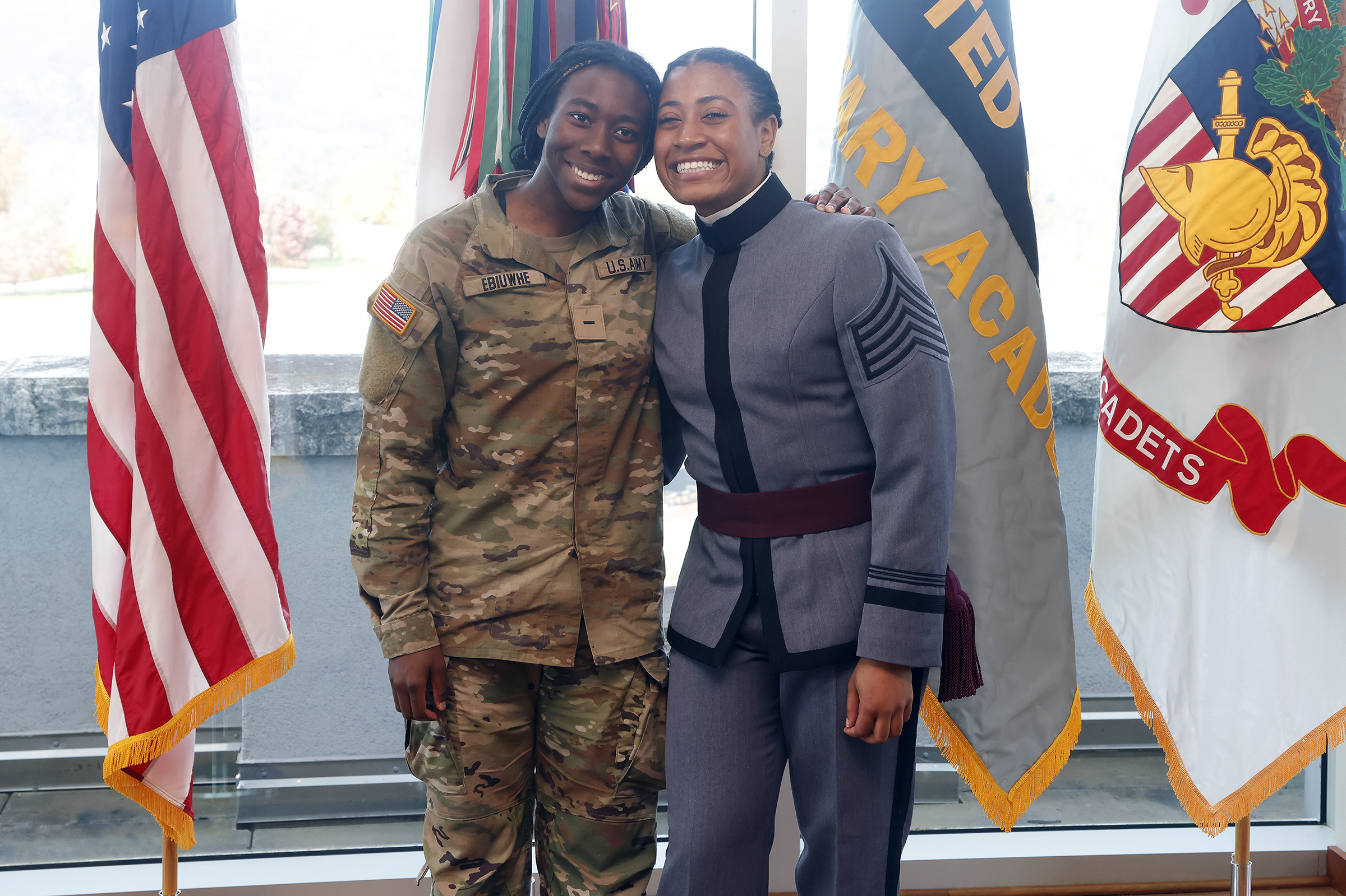 The Department of Physical Education hosted the 12th annual Lt. Gen. Harold “Hal” G. Moore Warrior Athlete of Excellence Award Nov. 9 in the Haig Room at Jefferson Hall. This year’s recipients of the award were Class of 2024 Cadets Tanner Craig and Megan Nkamwa. Craig competes with the Army West Point wrestling team and Nkamwa participates with the Army West Point boxing team. The award recognizes one male and one female first-class cadet each year. 