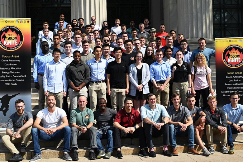 The 2023 SOCOM Ignite Kickoff Event brought together over 70 collaborators from around the country including West Point cadets and ROTC cadets from MIT, Harvard, Texas Tech, Notre Dame and several other schools along with officers in the 75th Innovation Command and technical experts from MIT Lincoln Lab.