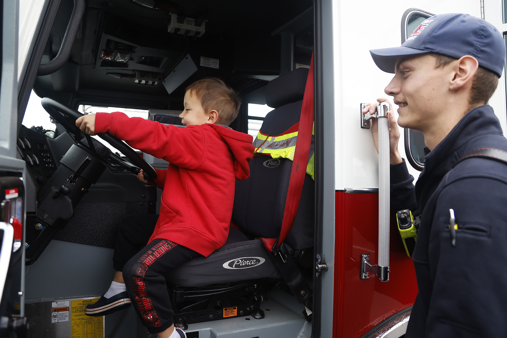 A few hundred West Point community members braved the chilly, inclement weather as the Directorate of Plans, Training, Mobilization and Security hosted the annual Emergency Preparedness Fair Sept. 30 at the West Point Post Exchange parking lot.   (Photo by Eric S. Bartelt/PV)