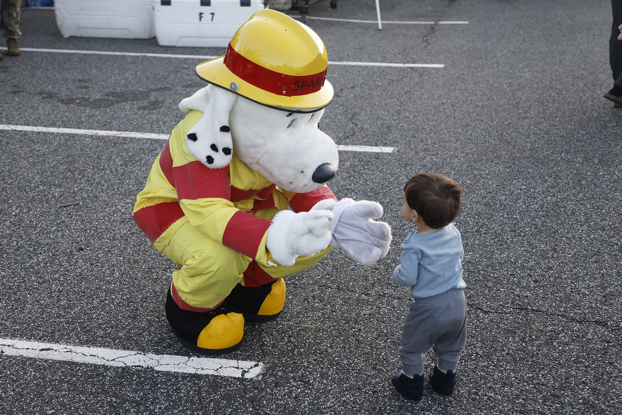 The West Point Fire Department (WPFD) presented its annual Open House for the West Point community Oct. 11 at H Lot in the Post Exchange parking lot. The WPFD offered activities to the children including the Kids Firefighting Obstacle Course with firefighting gear, Fire Extinguisher Training, Bounce House, Fire Truck displays, Cornhole, Dunk a Firefighter and the announcement of the Fire Prevention Week Poster Contest winners.   (Photo by Eric S. Bartelt/PV)