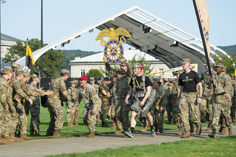 U.S. Military Academy held a Branch Recognition Parade followed by the Boxing Rumble on diagonal walk/apron and in north area of West Point on Friday. Each branch got to show off its assets and was named in a parade while the boxers participating in the Boxing Rumble were escorted to the ring by the branch they will represent. Overall, cadets got to enjoy nine bouts by the Army West Point Boxing team.  		    Photos by John Pellino and Kyle Osterhoudt/USMA PAO