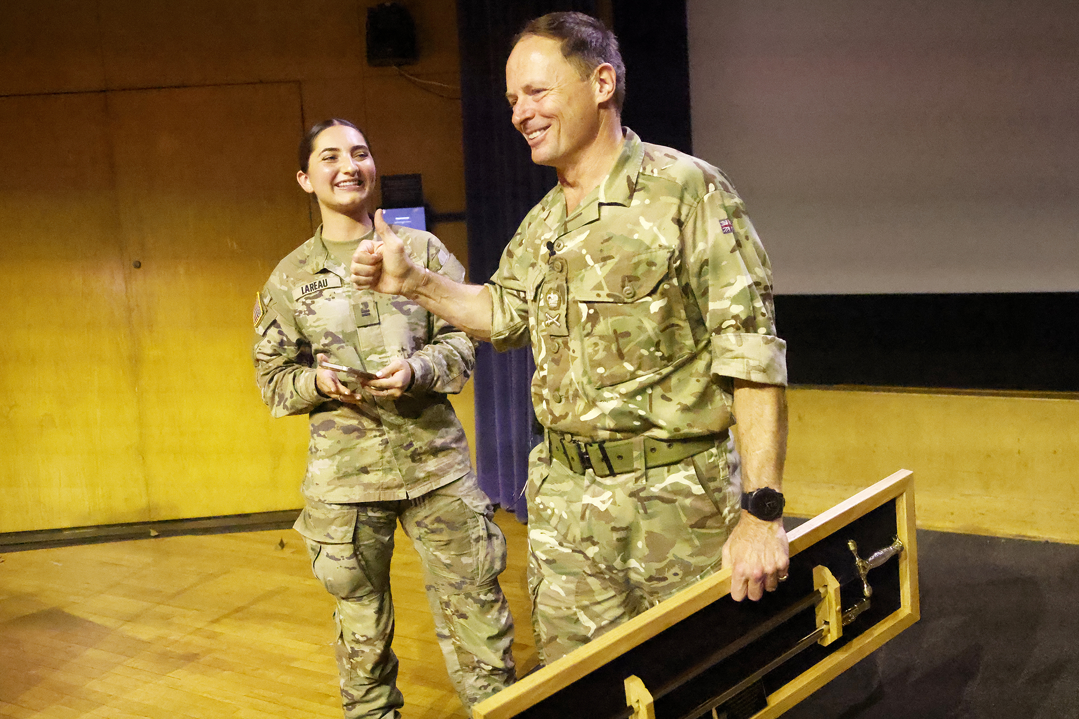 The U.S. Military Academy hosted the 77th annual Kermit Roosevelt Lecture Sept. 28 at Robinson Auditorium. The guest speaker for the distinguished foreign visit was British Lt. Gen. Sir Roly Walker, deputy chief of Defense Staff for Military Strategy and Operations at the Ministry of Defense.  Kermit Roosevelt, son of President Theodore Roosevelt, served both the U.S. and United Kingdom armies during World War I and World War II. The annual lecture offers a chance for continued fostering of Anglo-American 