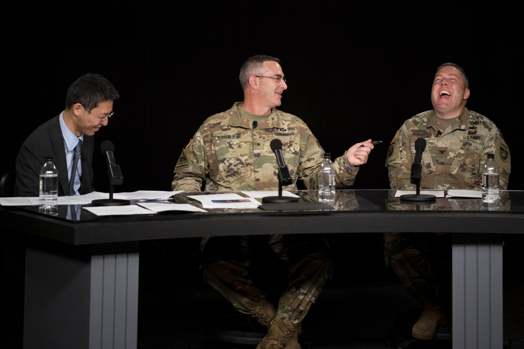 Tune into this episode of the “Inside West Point: Ideas That Impact” podcast at http://bit.ly/InsideWP_AI_Law.  As we launch West Point’s newest annual intellectual theme, “Innovation, Technology and the Future of National Defense,” join Brig. Gen. Shane Reeves in this fascinating discussion with Law Professor Hitoshi Nasu and now-retired Col. and robotics expert, Chris Korpela. 