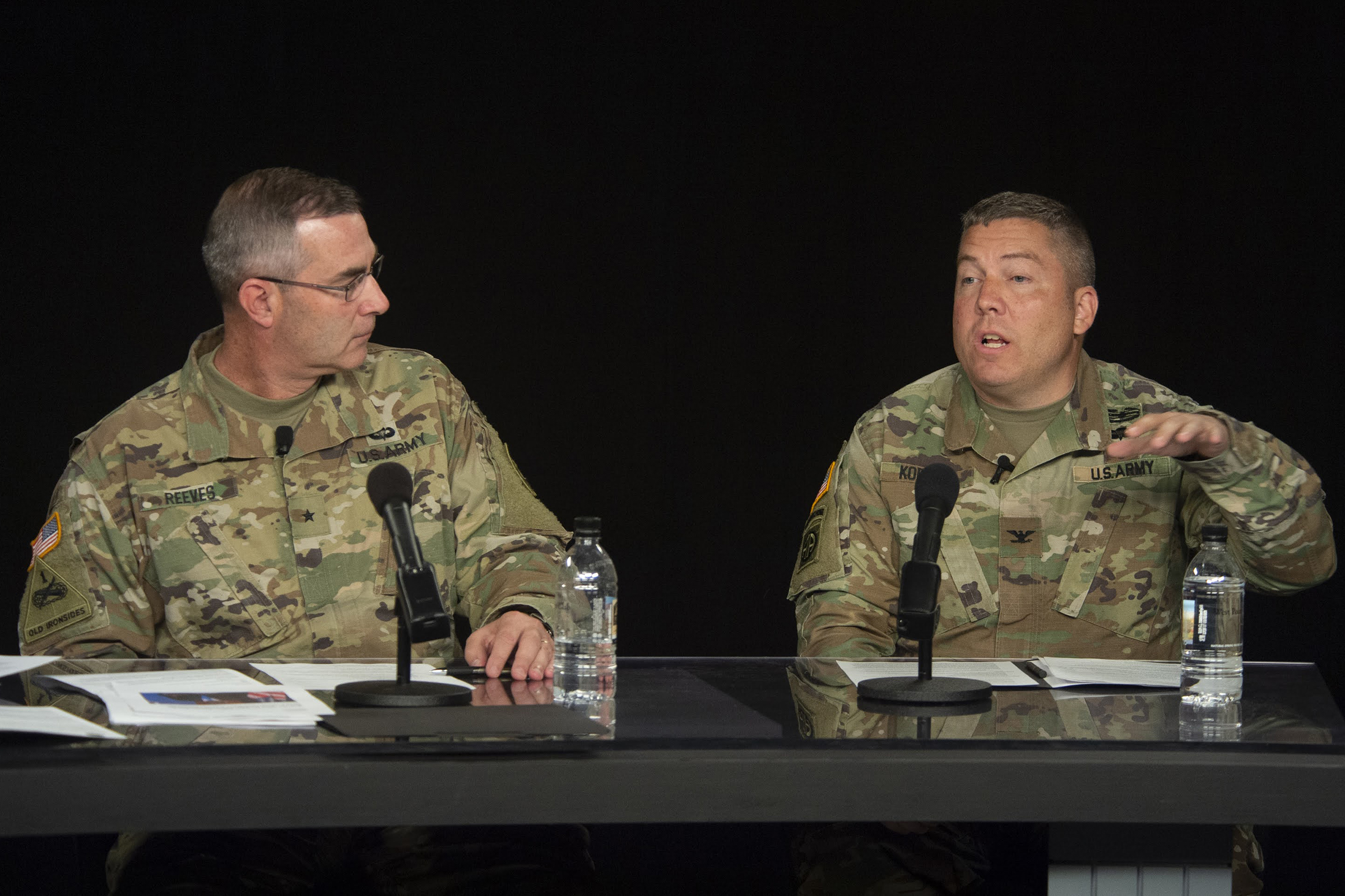  Tune into this episode of the “Inside West Point: Ideas That Impact” podcast at http://bit.ly/InsideWP_AI_Law.  As we launch West Point’s newest annual intellectual theme, “Innovation, Technology and the Future of National Defense,” join Brig. Gen. Shane Reeves in this fascinating discussion with Law Professor Hitoshi Nasu and now-retired Col. and robotics expert, Chris Korpela.  (Photo by Kyle Osterhoudt/USMA PAO) 