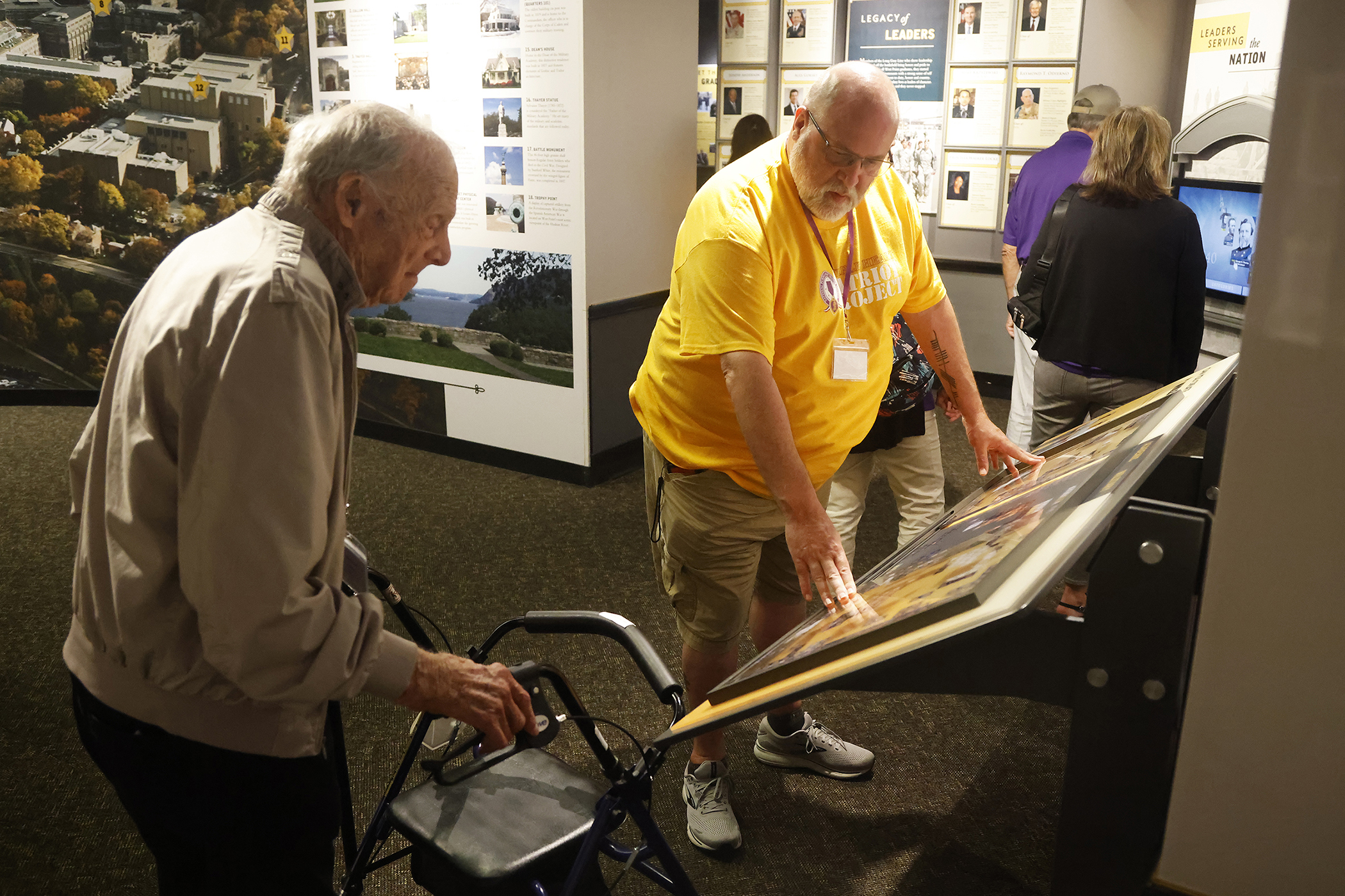 The U.S. Military Academy welcomed 38 Purple Heart recipients and their family and caregivers, about 90 total guests, during the Purple Heart Patriot Project venture to West Point on Sept. 21. Organized and sponsored by the National Purple Heart Honor Mission, the non-profit organization works to promote the National Purple Heart Hall of Honor in New Windsor, N.Y.   (Photo by Eric S. Bartelt/PV)