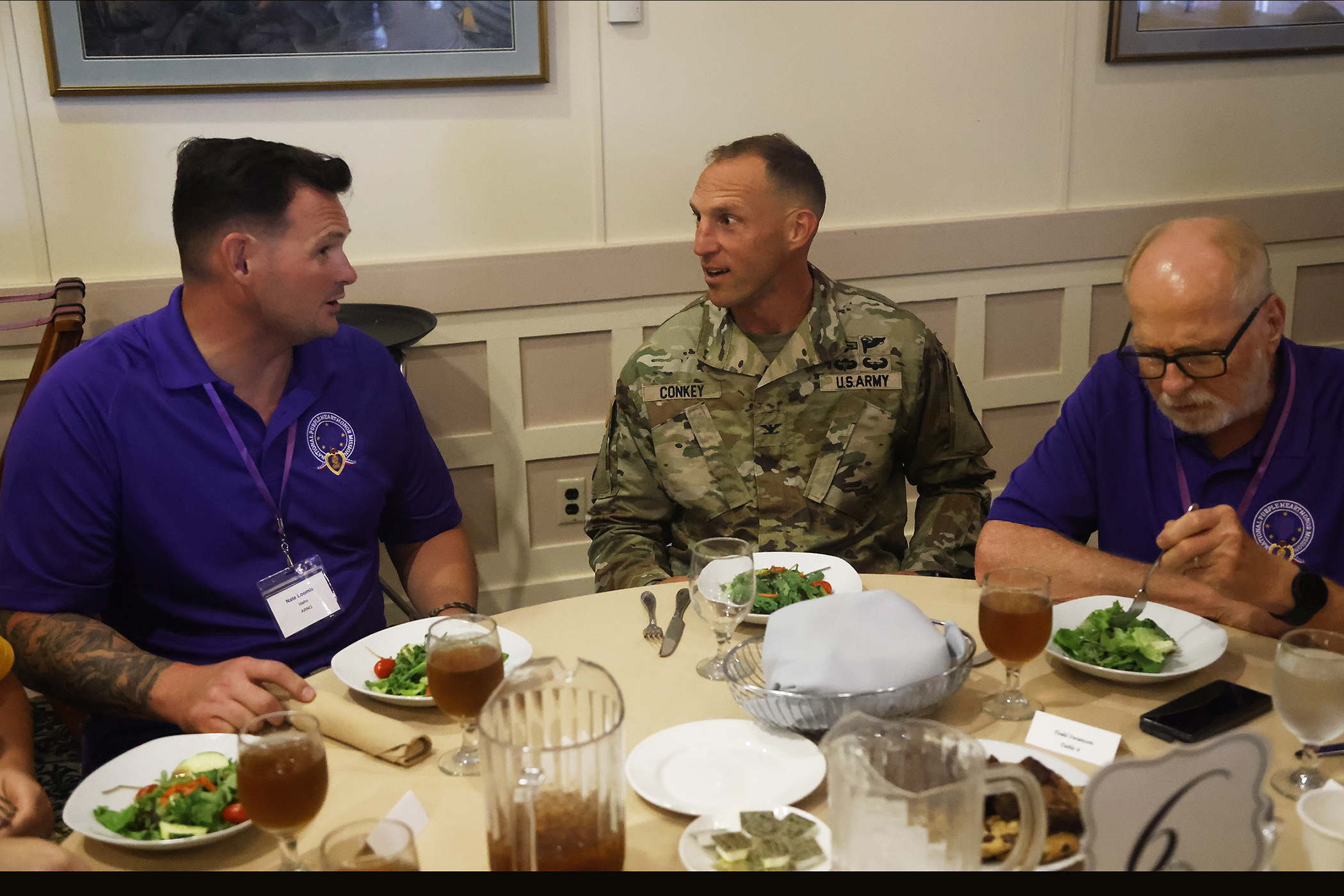 The U.S. Military Academy welcomed 38 Purple Heart recipients and their family and caregivers, about 90 total guests, during the Purple Heart Patriot Project venture to West Point on Sept. 21. Organized and sponsored by the National Purple Heart Honor Mission, the non-profit organization works to promote the National Purple Heart Hall of Honor in New Windsor, N.Y.   (Photo by Eric S. Bartelt/PV)