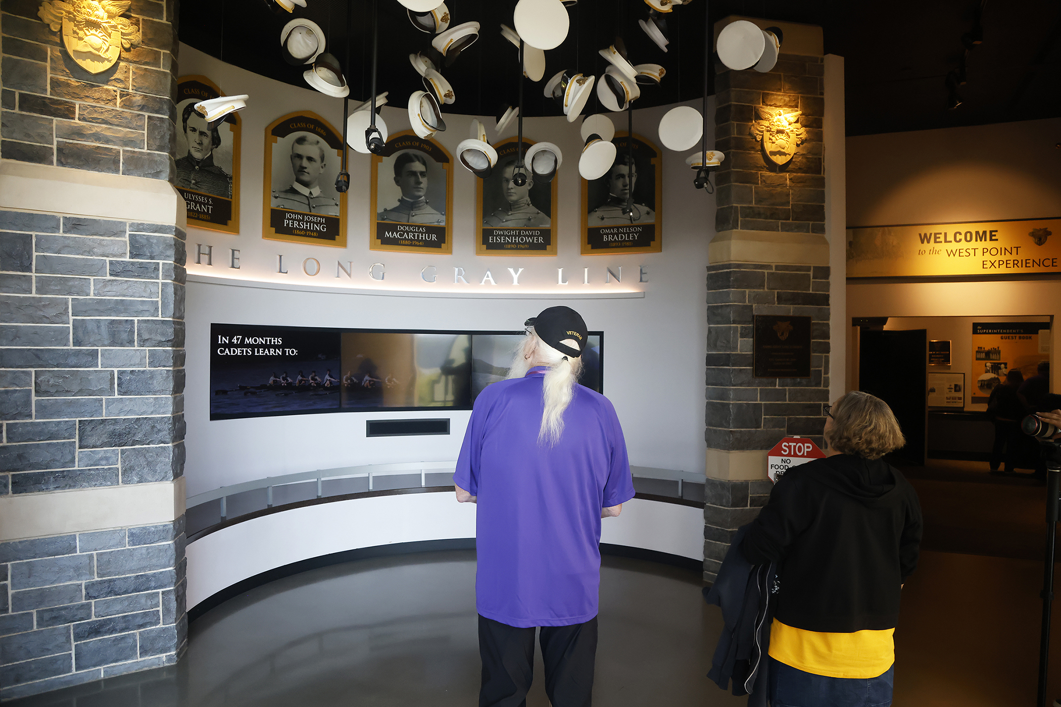 The U.S. Military Academy welcomed 38 Purple Heart recipients and their family and caregivers, about 90 total guests, during the Purple Heart Patriot Project venture to West Point on Sept. 21. Organized and sponsored by the National Purple Heart Honor Mission, the non-profit organization works to promote the National Purple Heart Hall of Honor in New Windsor, N.Y.   (Photo by Eric S. Bartelt/PV)