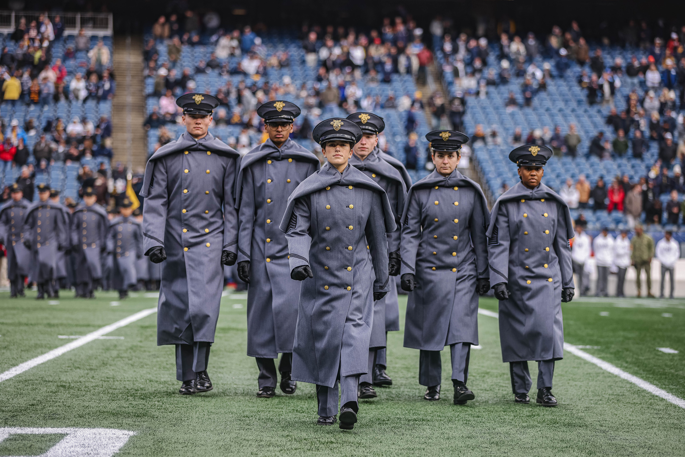 The Army-Navy Game is more than just a football game, it is about the experience. The 124th annual game offered much rivalry competition, spirit and pageantry on Dec. 8-9 with the Patriot Games, Army-Navy Football Classic Gala, ESPN College Game Day and various other activities at Gillette Stadium, including the jump of the Army Golden Knights and Navy Leapfrogs and the flyover of the Navy jets and Army rotary aircraft. 