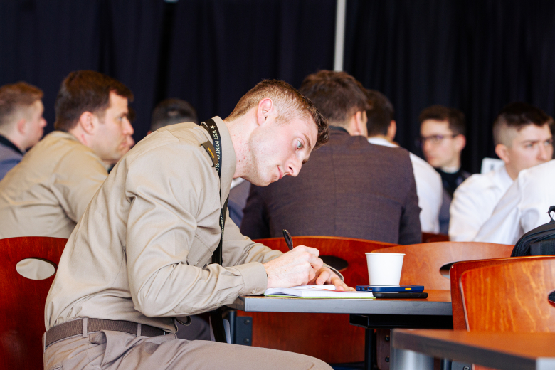 Chief Warrant Officer 3 Justin Helphenstine, the Cyber National Mission Forces tactical director, and other subject matter experts lent their knowledge to cadets and other service academy students during the Cyber Leadership Conference between Jan. 30-Feb. 1 at Eisenhower Hall. Sponsored by the USMA Class of 1970, the CLC offers cyber officers a productive annual leadership development experience. Additionally, the event brought together cadets and students from other service academies interested in the 