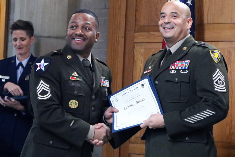 Twenty-three noncommissioned officers graduated from the eighth cohort of the Benavidez Leader Development Program (BLDP) during a ceremony Feb. 24 in the Thayer Award Room at West Point. The class’s graduates were assembled from several West Point organizations to include the West Point staff, Brigade Tactical Department (BTD/U.S. Corps of Cadets), West Point Band, USMA Public Affairs, West Point Military Police, the USMA Preparatory School and other organizations outside of the academy to include to U.S. 