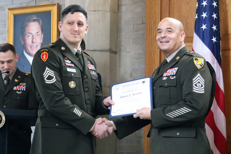 Twenty-three noncommissioned officers graduated from the eighth cohort of the Benavidez Leader Development Program (BLDP) during a ceremony Feb. 24 in the Thayer Award Room at West Point. The class’s graduates were assembled from several West Point organizations to include the West Point staff, Brigade Tactical Department (BTD/U.S. Corps of Cadets), West Point Band, USMA Public Affairs, West Point Military Police, the USMA Preparatory School and other organizations outside of the academy to include to U.S. 