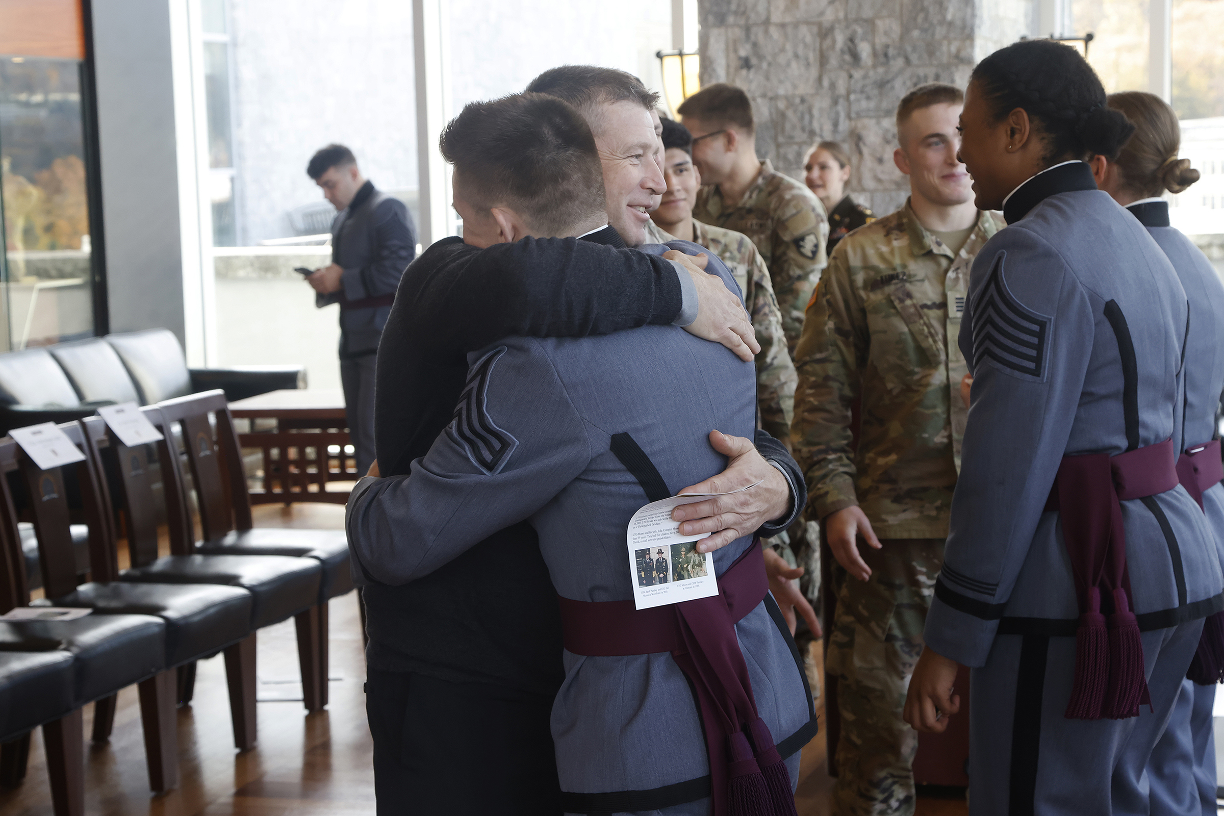 The Department of Physical Education hosted the 12th annual Lt. Gen. Harold “Hal” G. Moore Warrior Athlete of Excellence Award Nov. 9 in the Haig Room at Jefferson Hall. This year’s recipients of the award were Class of 2024 Cadets Tanner Craig and Megan Nkamwa. Craig competes with the Army West Point wrestling team and Nkamwa participates with the Army West Point boxing team. The award recognizes one male and one female first-class cadet each year.