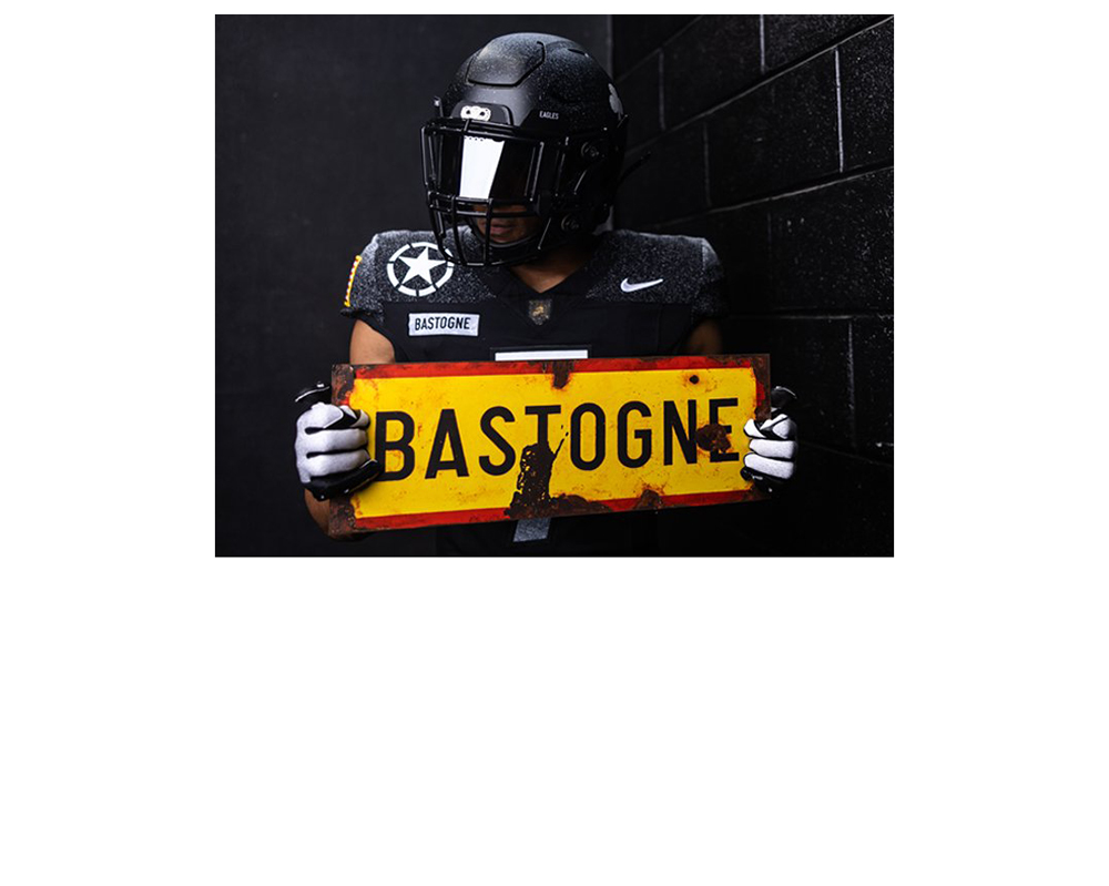 The 2024 Army-Navy uniform honors the storied legacy of the 101st Airborne Division. (Photo provided by Army Athletic Communications)