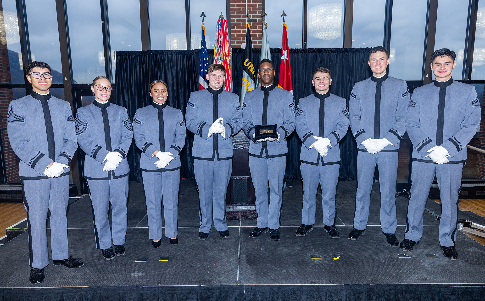 The West Point Association of Graduates hosted the 26th annual Class Ring Memorial Program at Eisenhower Hall on Jan. 9. There were 67 class rings donated with the oldest from 1912 and the most recent from 1997 to the U.S. Military Academy Class of 2027's rings and future classes. (Photo by Eric S. Bartelt / USMA-VI)