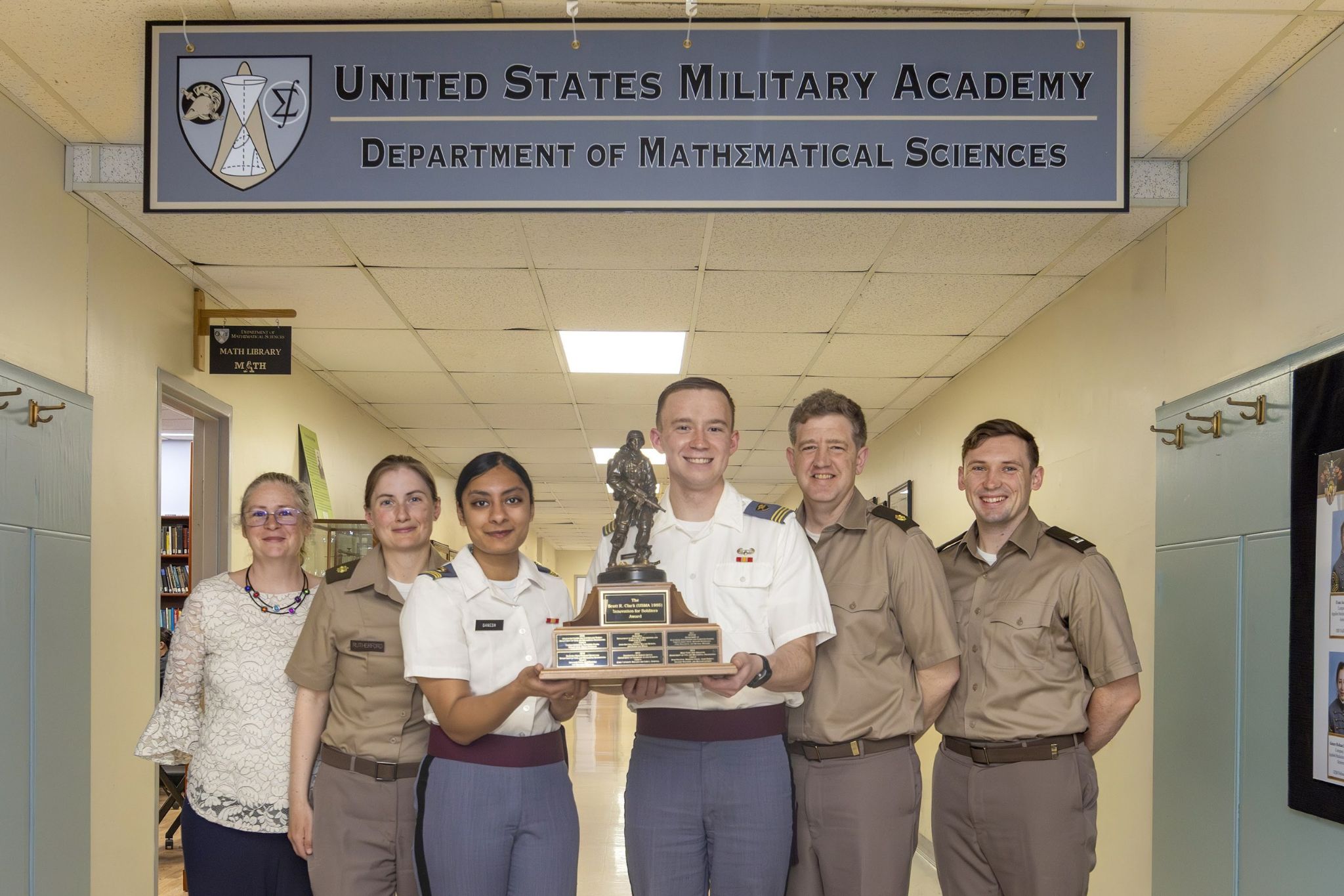 Math Projects Day Prep in Thayer Hall as part of cadets research encrypting and decoding drone feeds on April 15.   (Photo by Christopher Hennen/USMA PAO-VI)