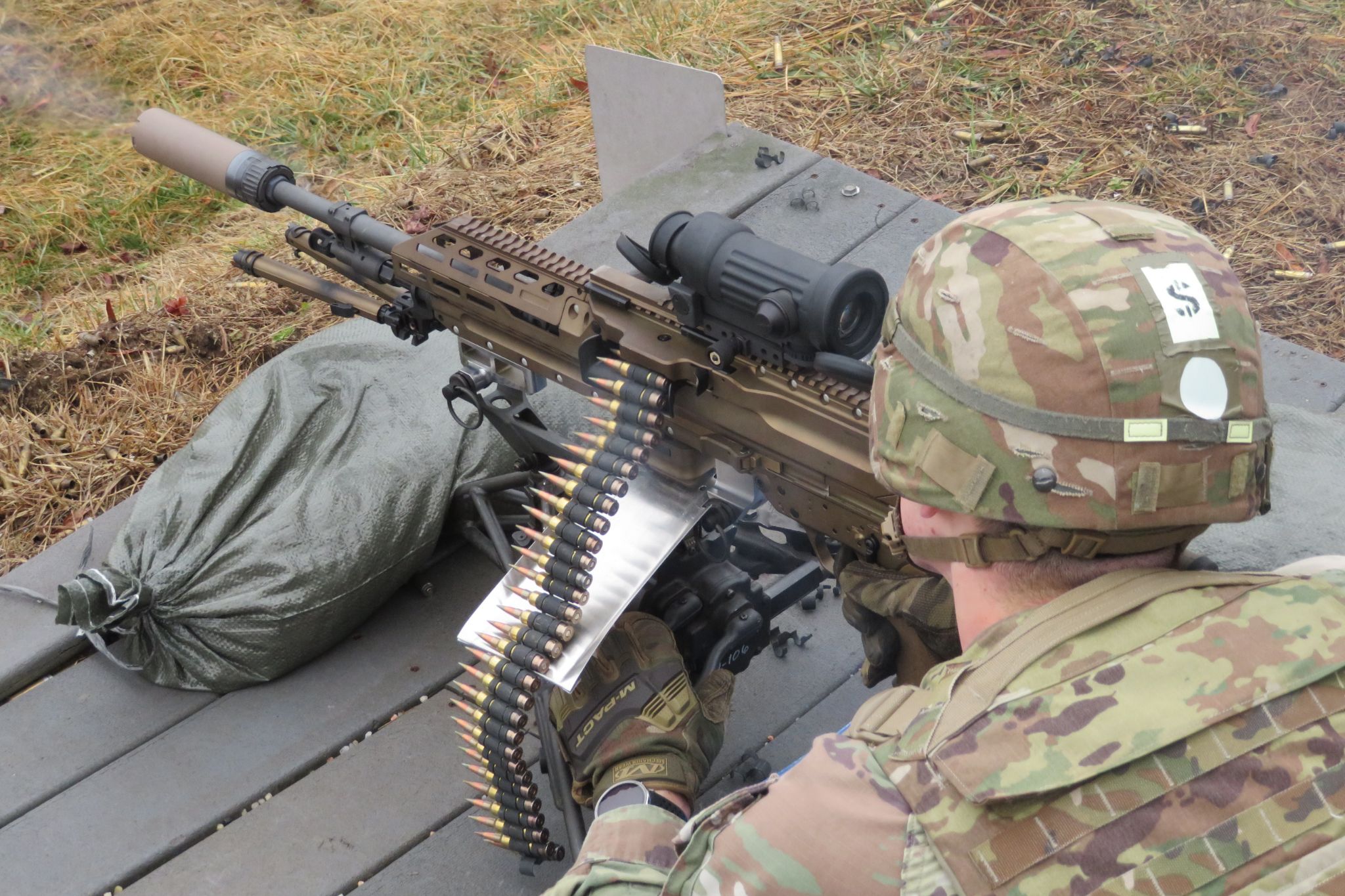 Cadets at the U.S. Military Academy are enhancing battlefield adaptability with a new weapon mount that increases the versatility of the Army’s next-generation M250 automatic rifle.  (Courtesy Photo)