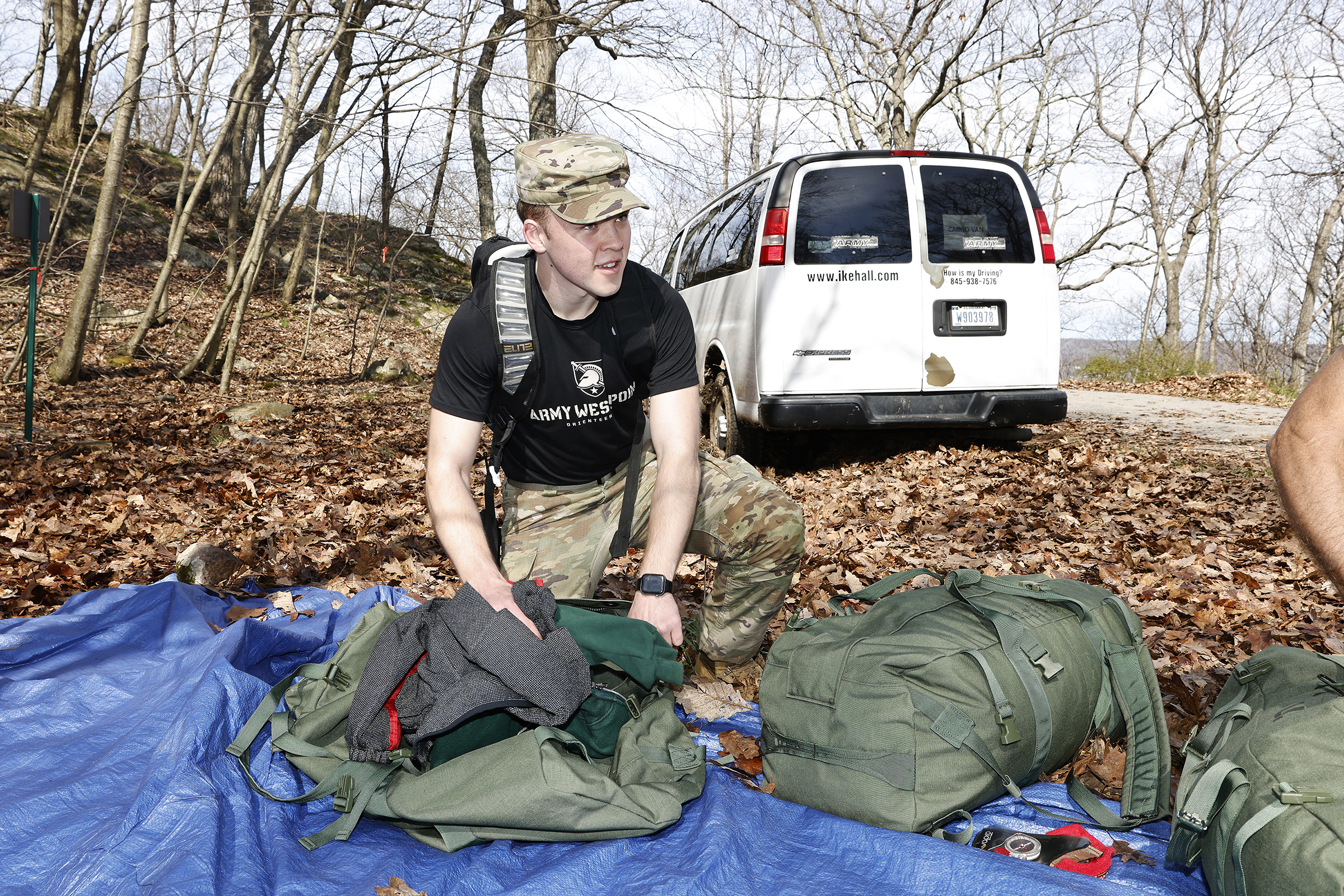 The U.S. Military Academy Orienteering Club hosted a sanctioned USA Orienteering National Ranking Event (NRE) at Camp Shea on April 13 and Lake Frederick and Bull Pond Recreation Area on April 14.  (Photo by Eric S. Bartelt/USMA PAO)