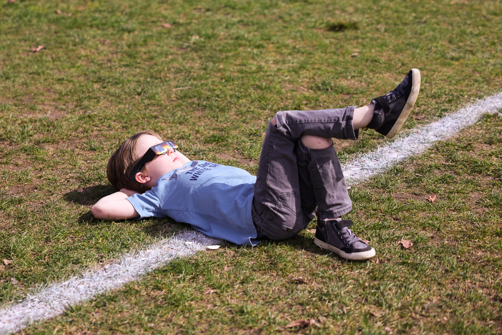 Cadets, staff, faculty and West Point community members traveled to Daly Field April 8 to witness the Solar Eclipse at the U.S. Military Academy.   